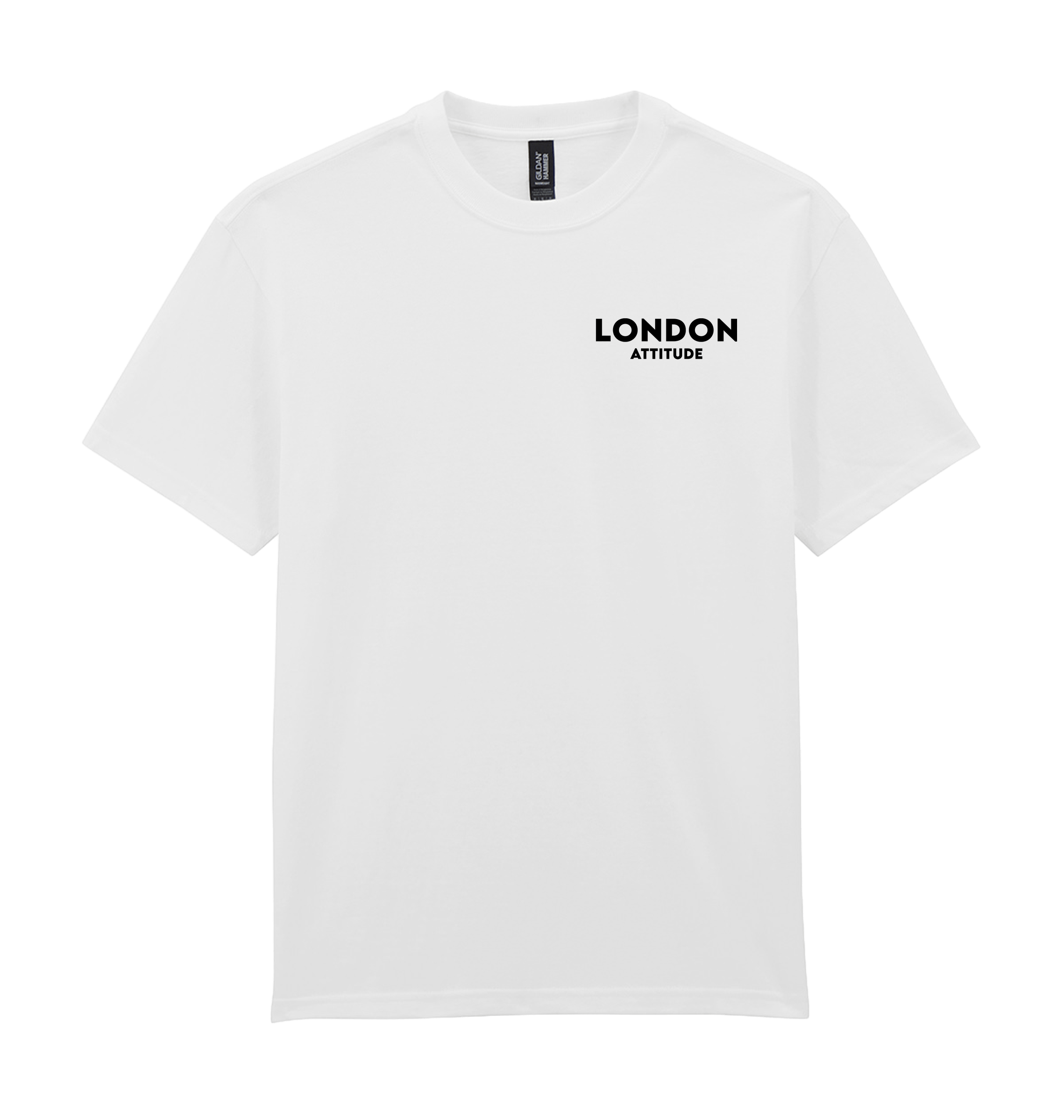 White Printed Premium T-Shirt Front
