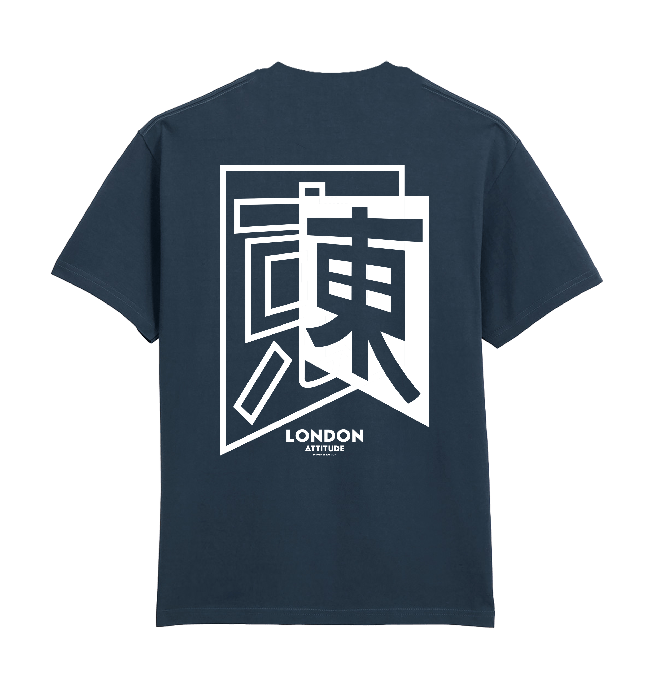 Blue Dusk Printed Premium T-Shirt Back