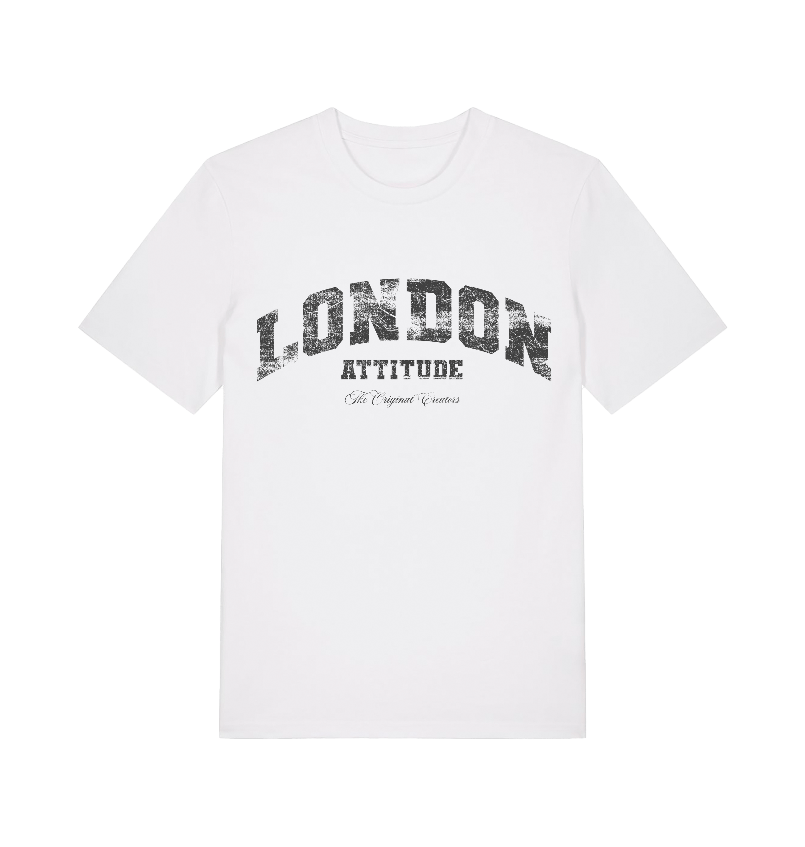 White Printed T-shirt Front
