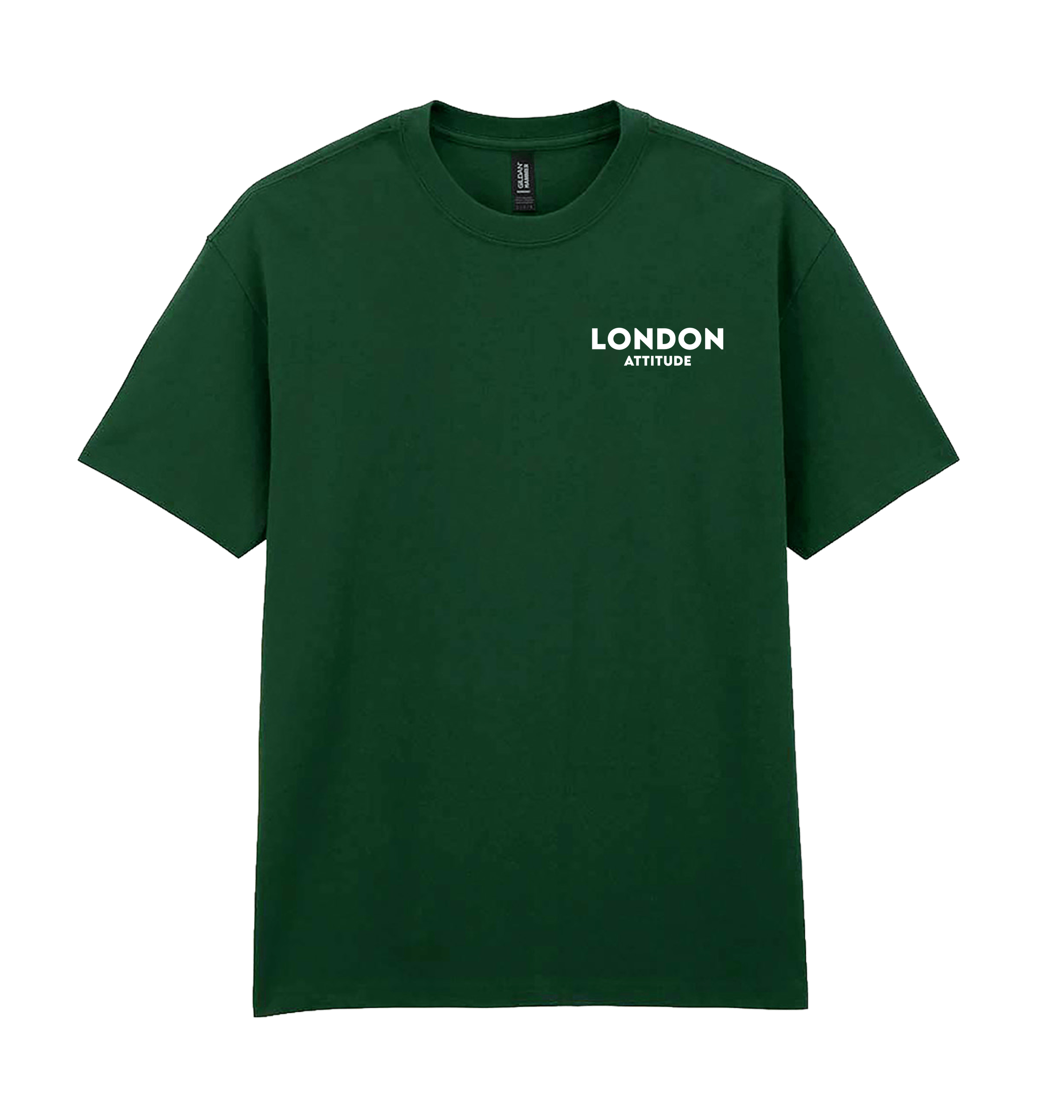 Forest Green Printed Premium T-Shirt Front