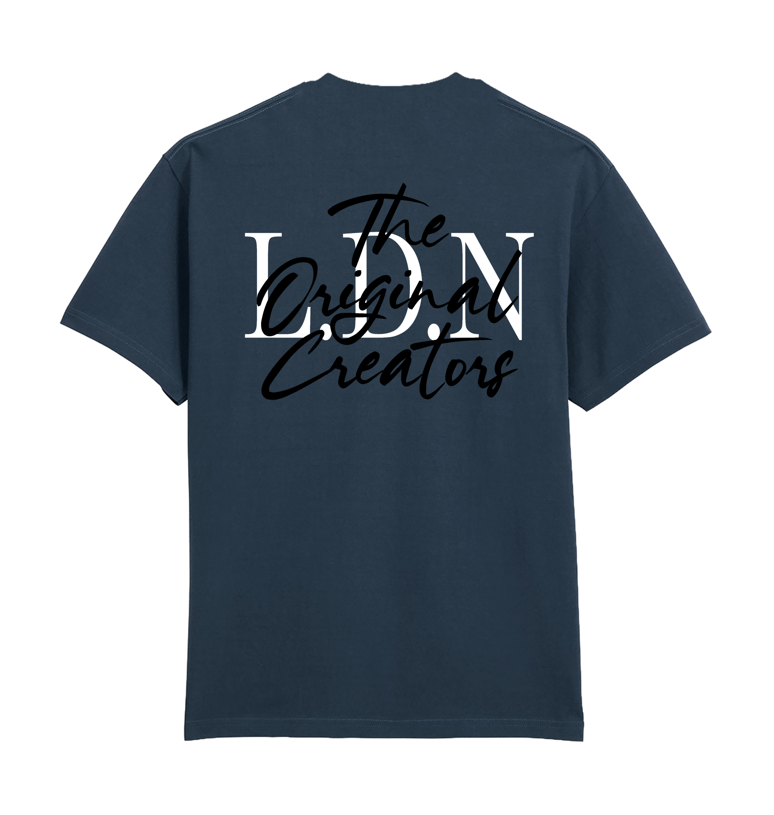 Blue Dusk Printed Premium T-Shirt Back
