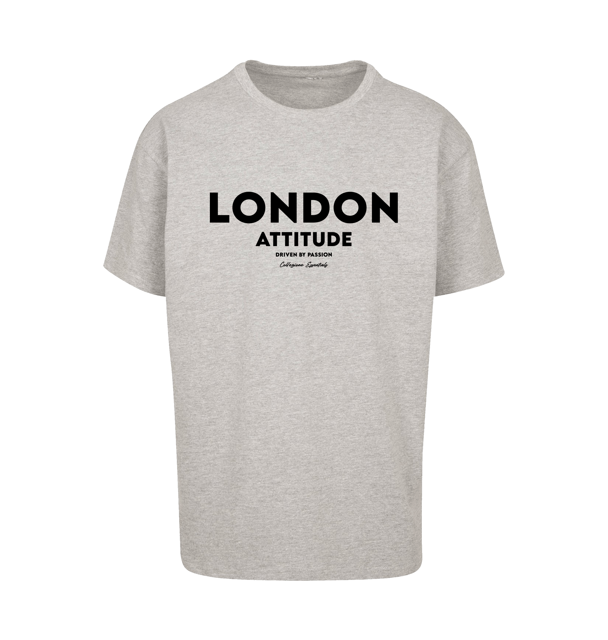 Grey Printed T-shirt Front