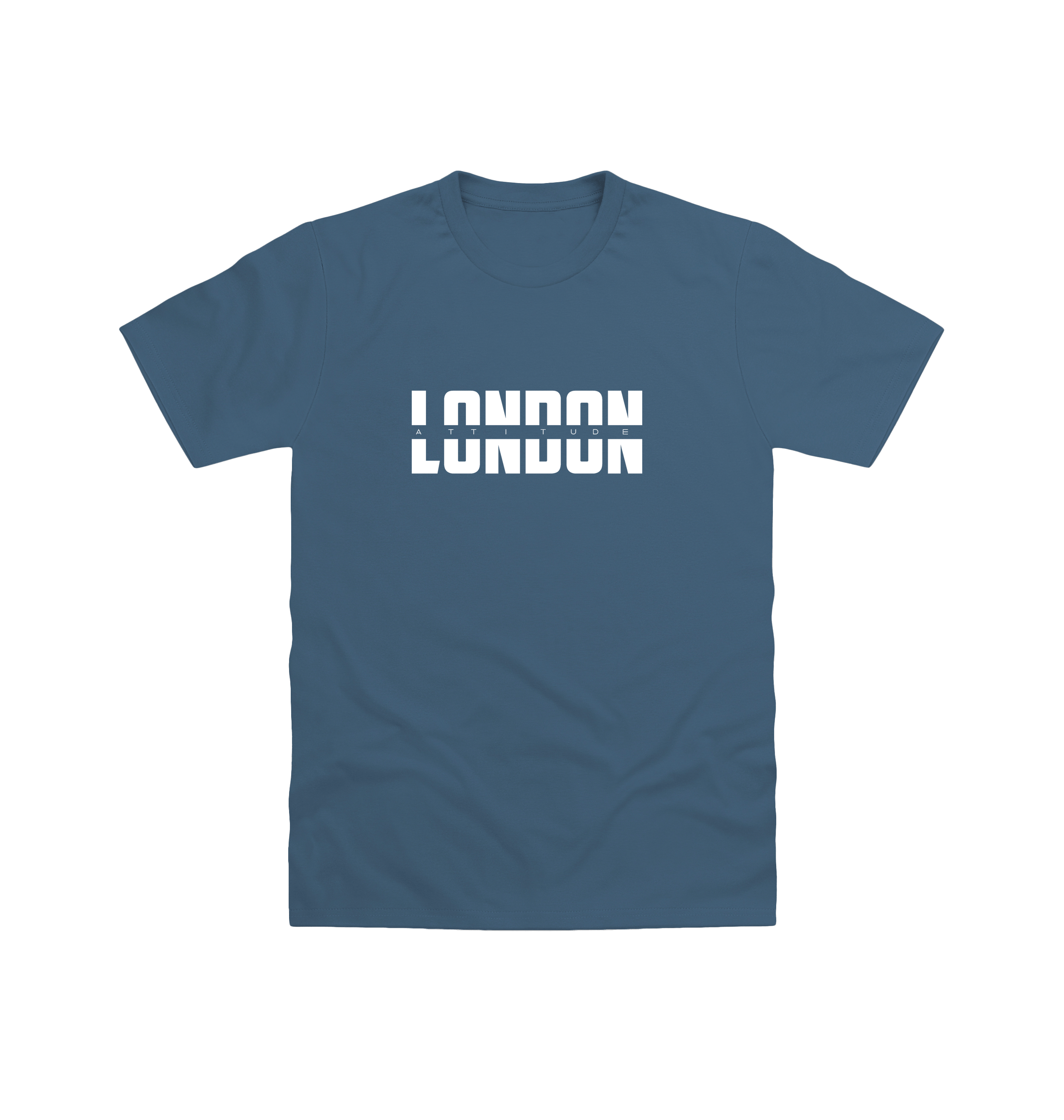 Indigo Blue Printed T-shirt Front