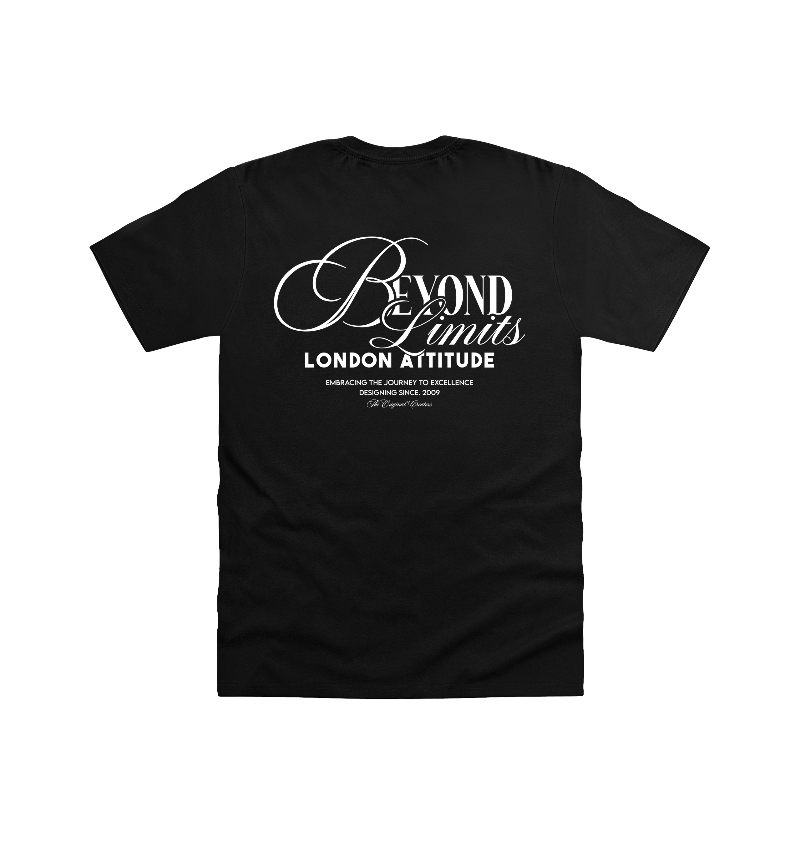 Black Printed T-shirt Back