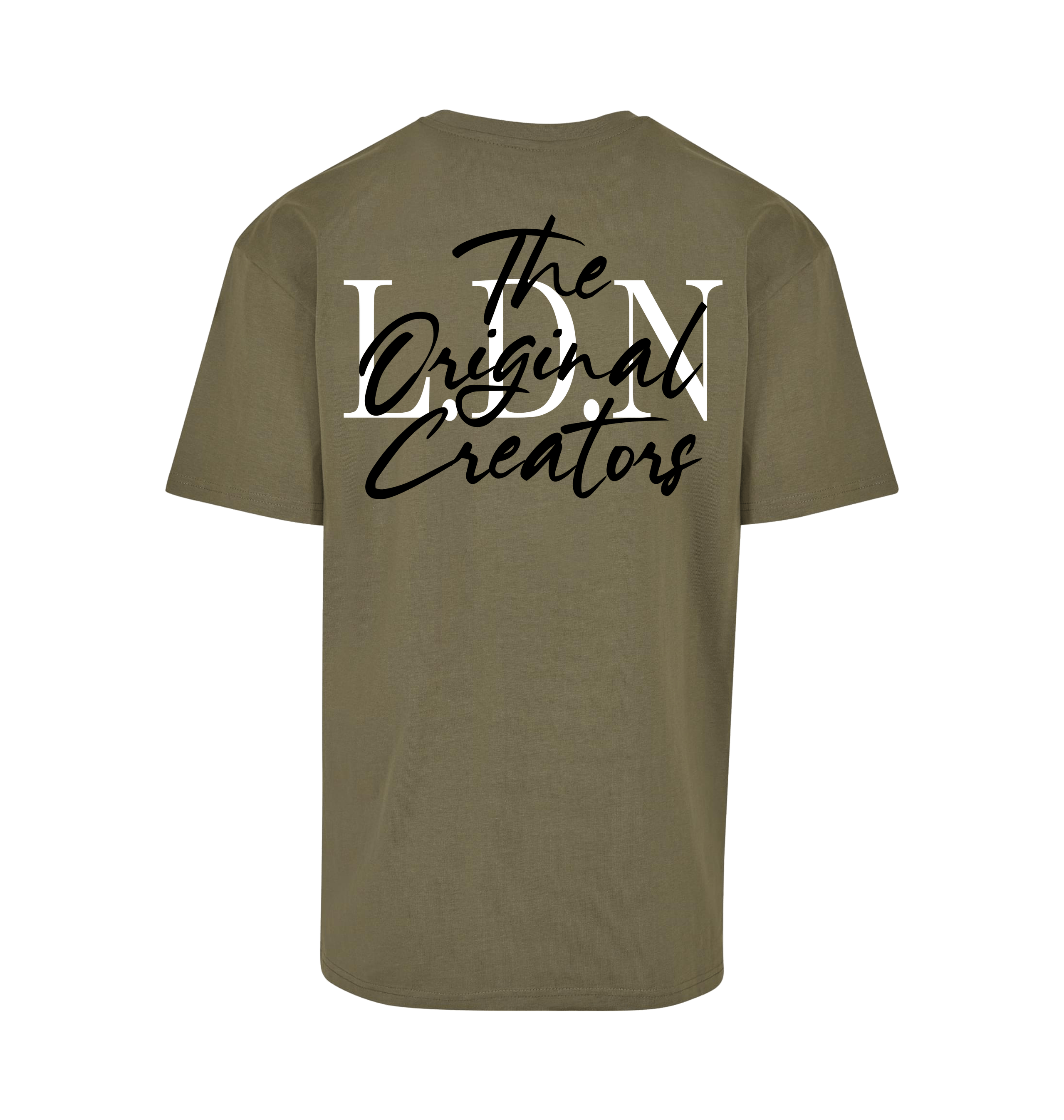 Olive Printed T-shirt Back