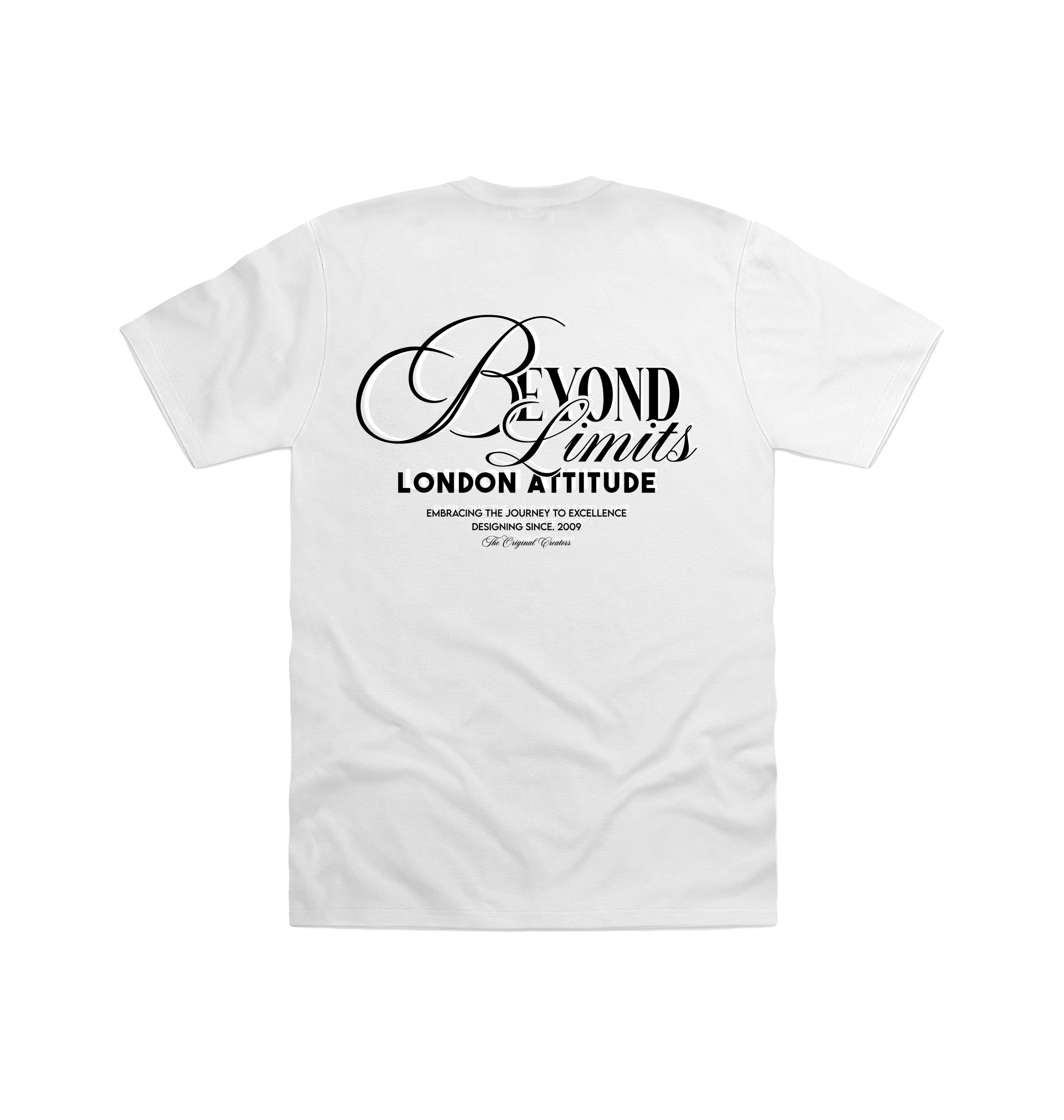 White Printed T-shirt Back