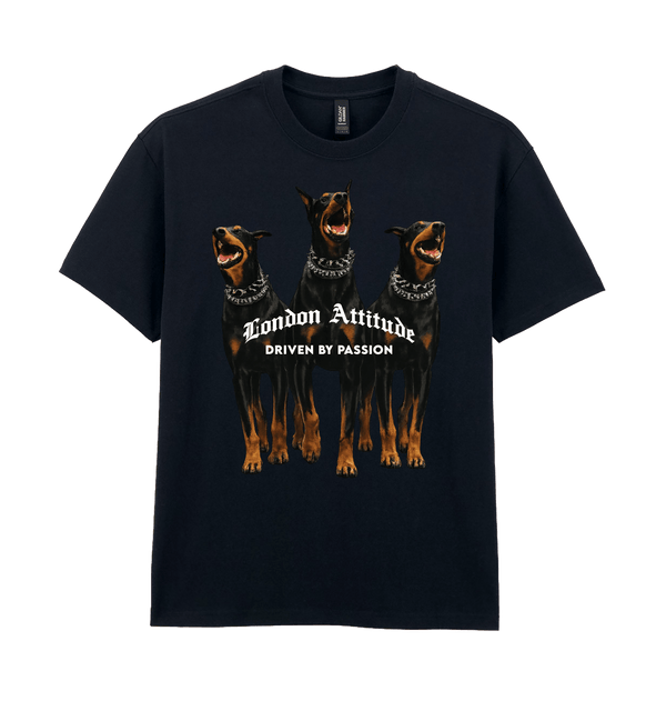 Pitch Black Printed Premium T-Shirt Front