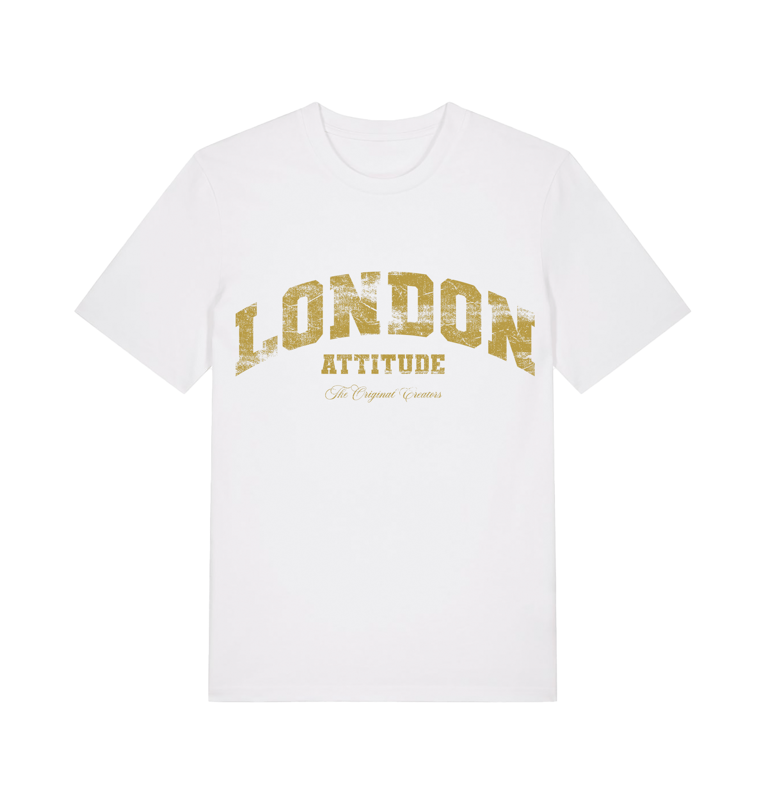 White Printed T-shirt Front