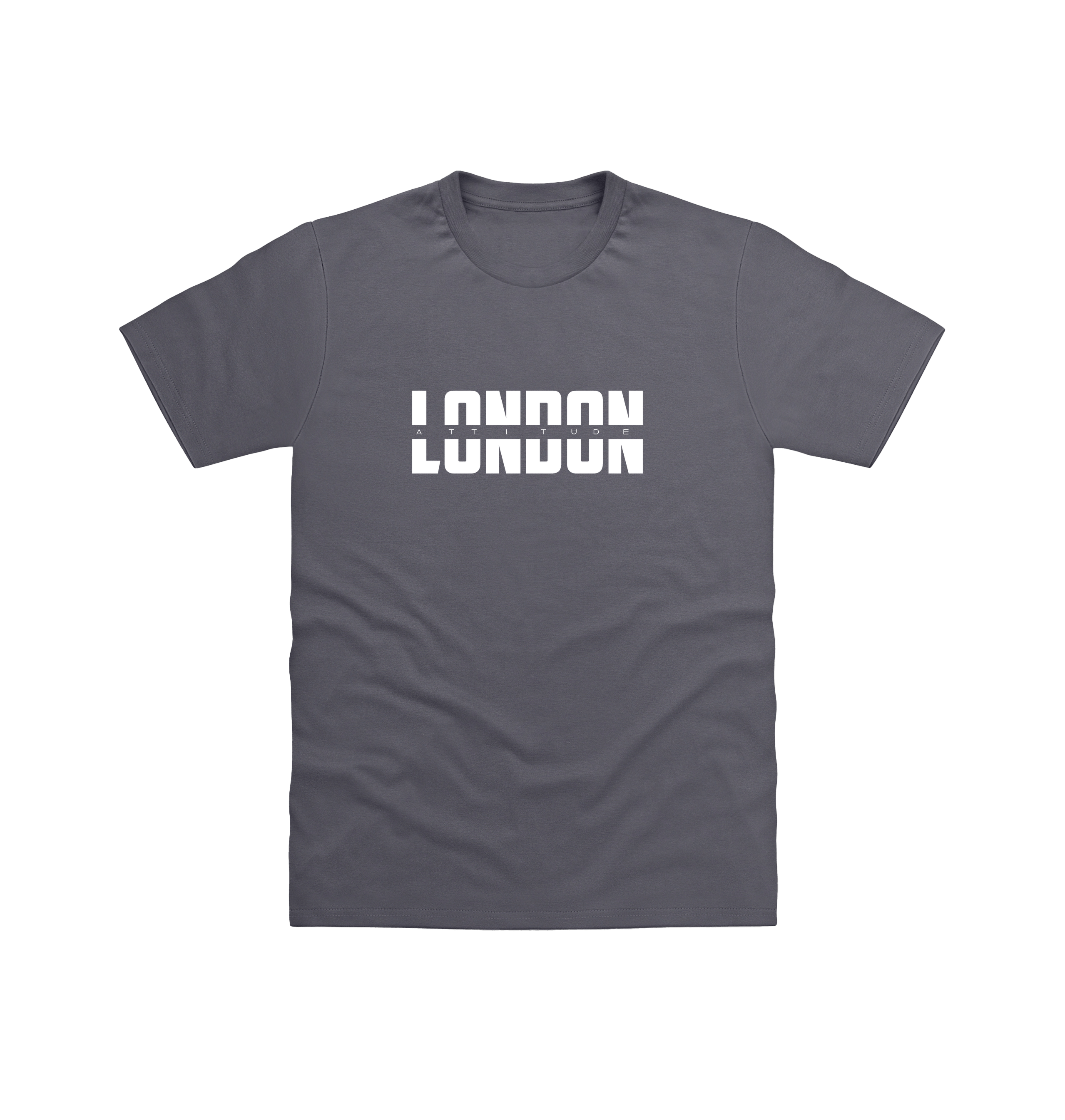 Charcoal Printed T-shirt Front