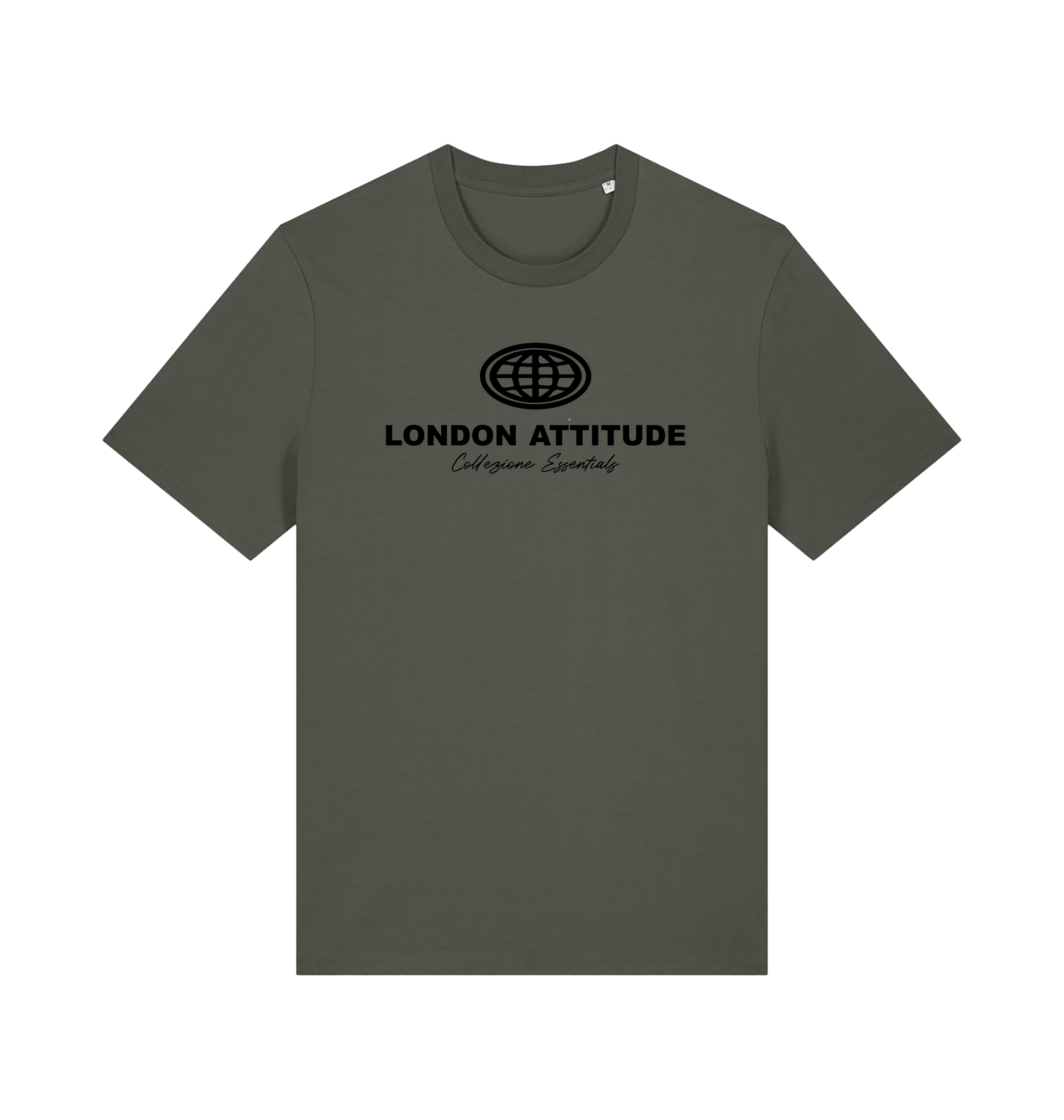 Khaki Printed T-shirt Front
