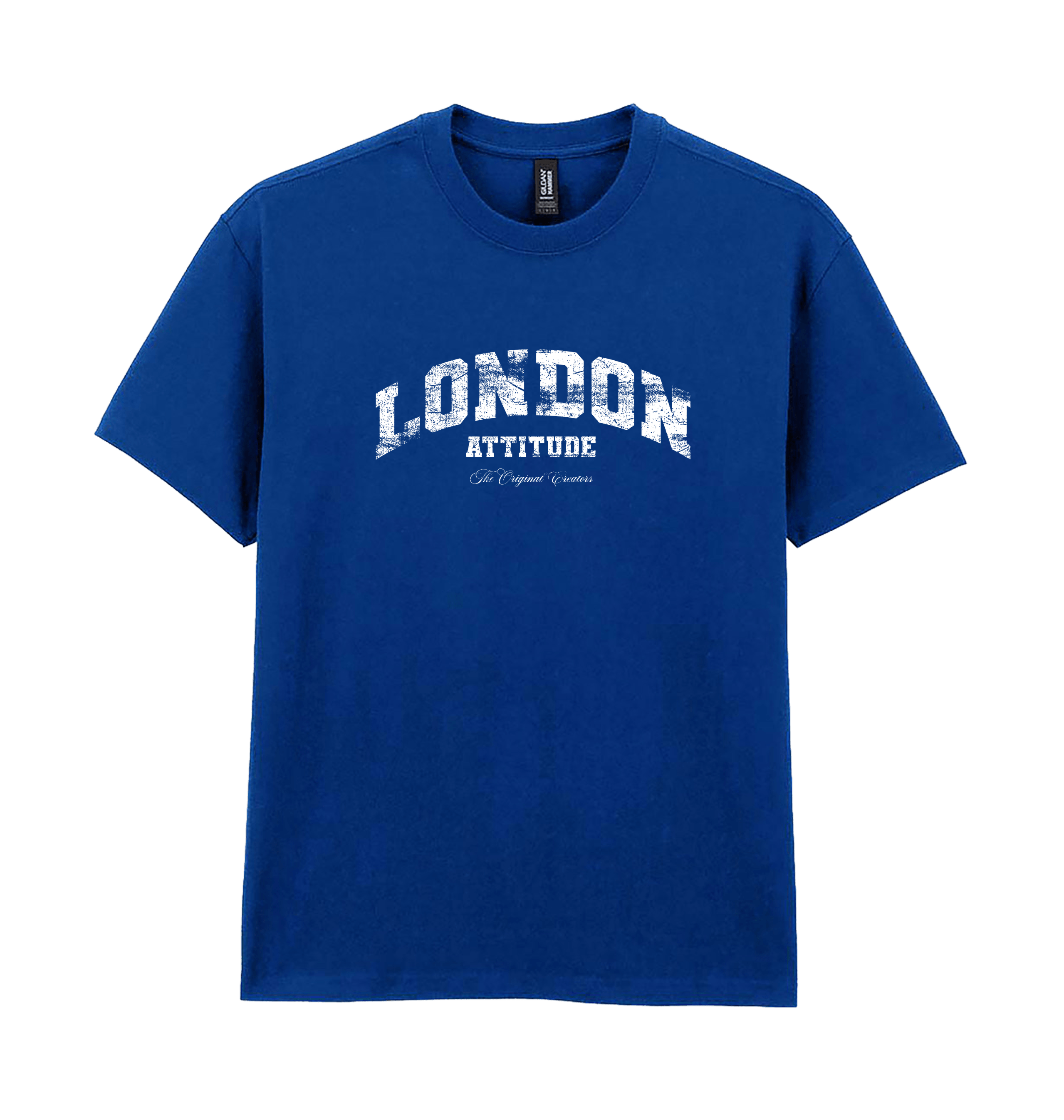 Deep Royal Printed Premium T-Shirt Front