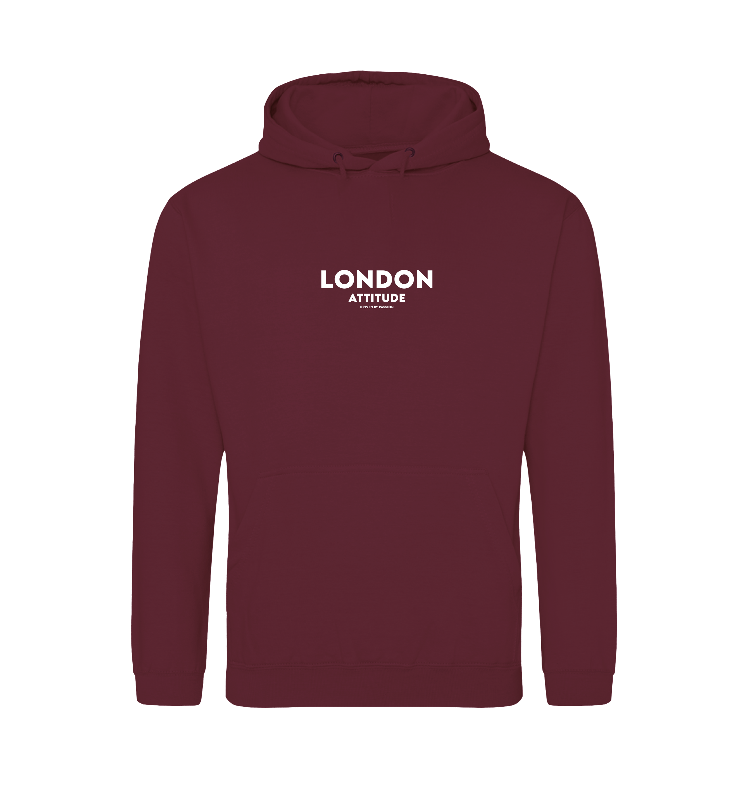 Burgundy Smoke Printed Hoody Front
