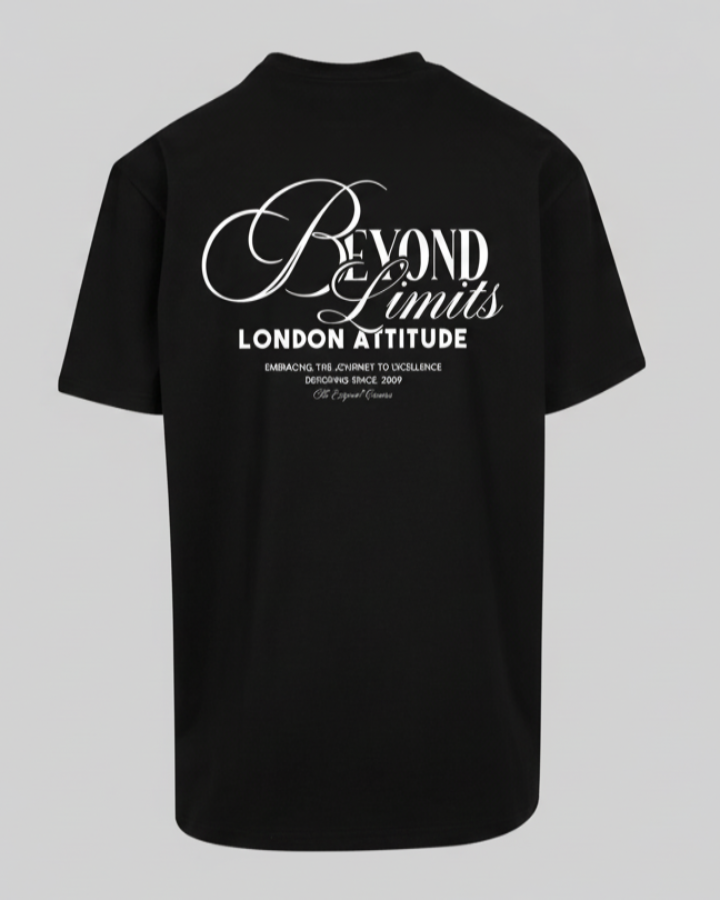 Black Printed T-shirt Back