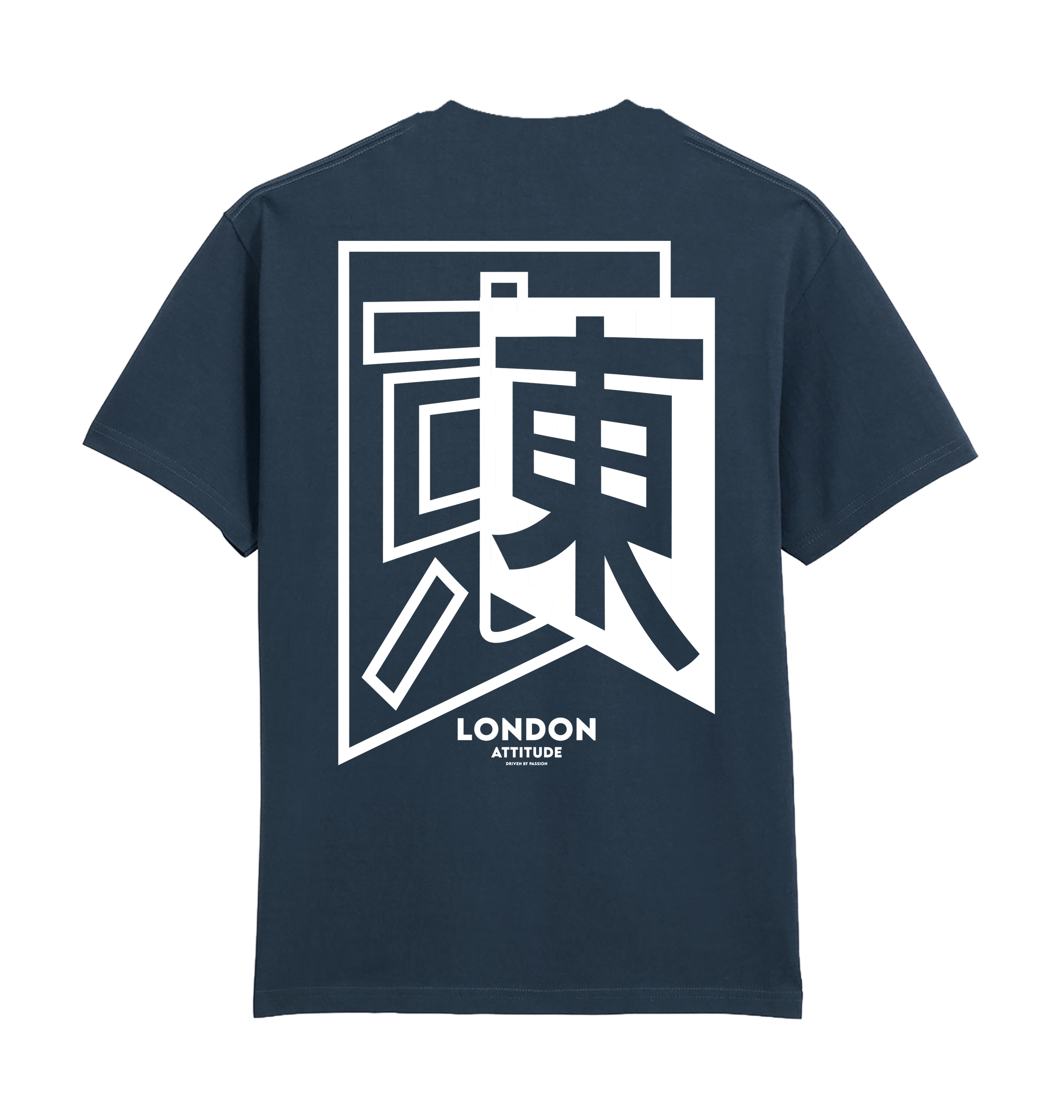 Blue Dusk Printed Premium T-Shirt Back
