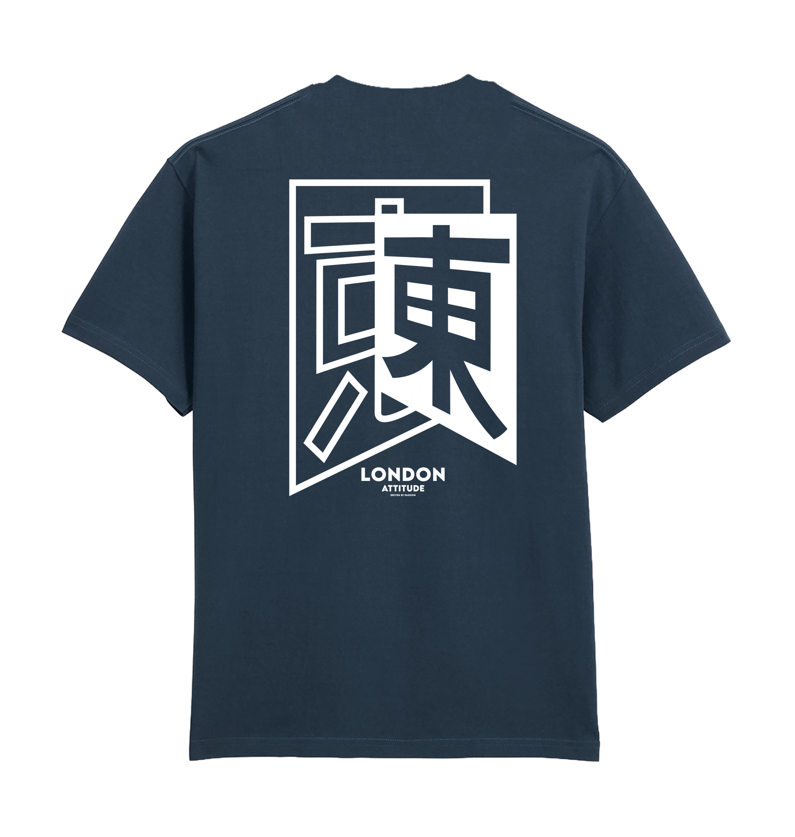 Blue Dusk Printed Premium T-Shirt Back