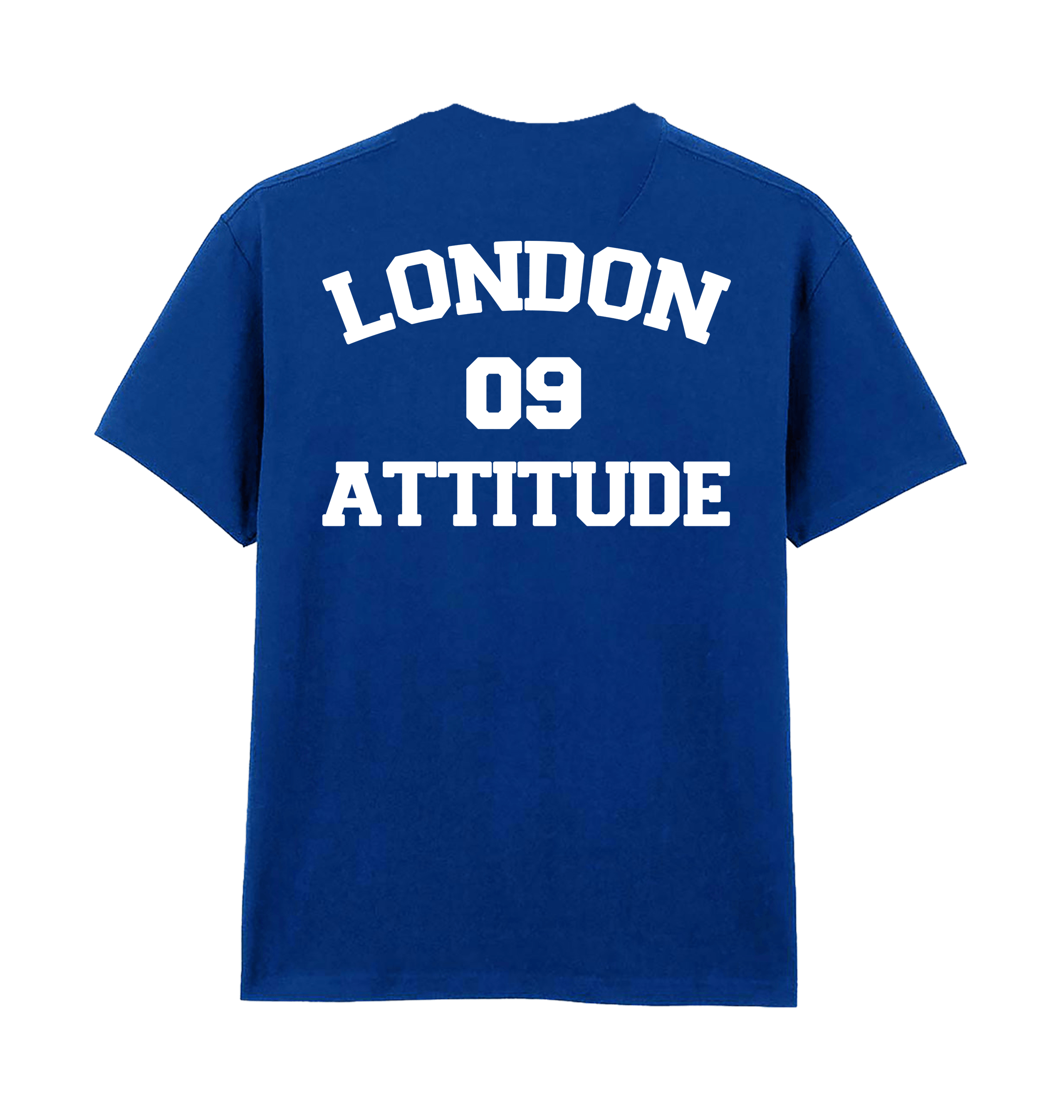 Deep Royal Printed Premium T-Shirt Back
