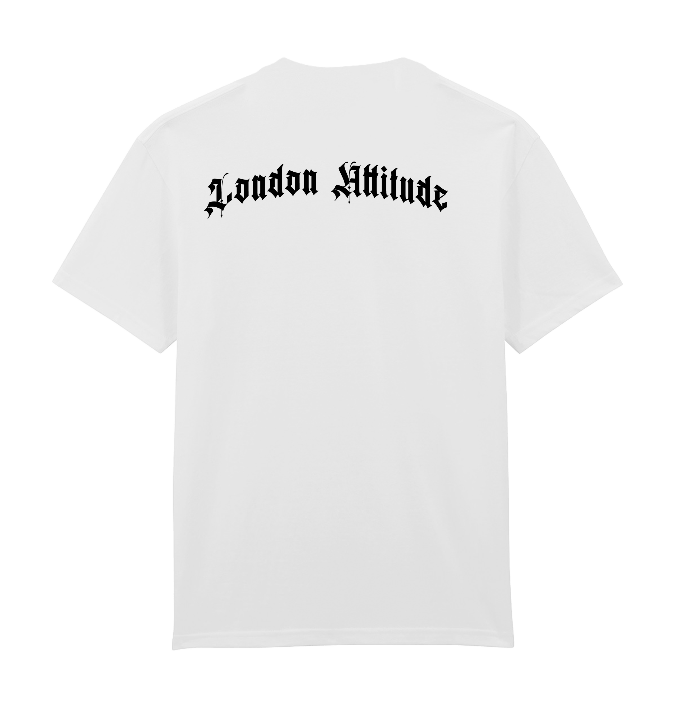 White Printed Premium T-Shirt Back