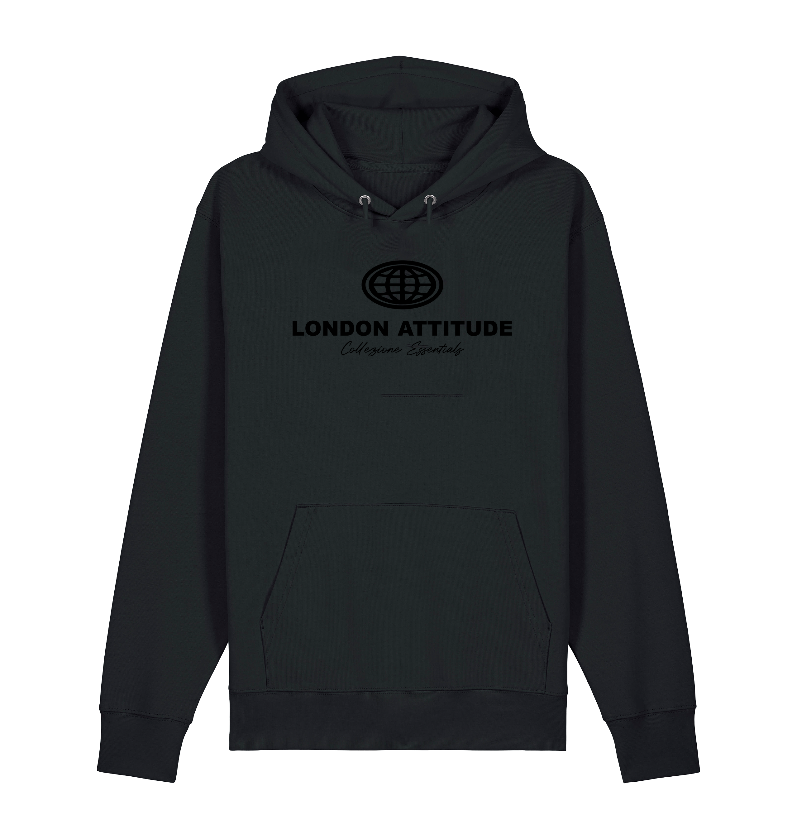 Black Printed Sweater Front