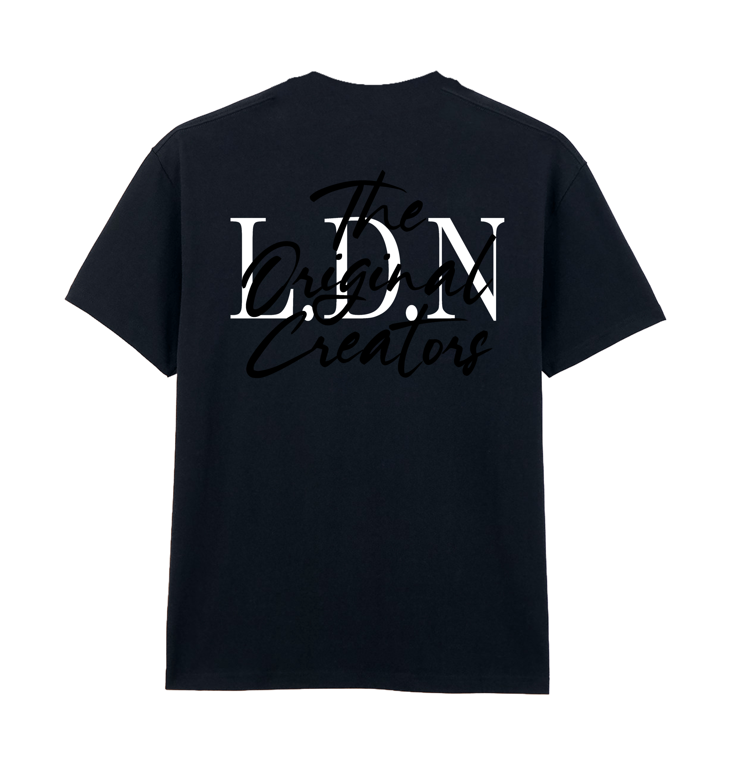 Pitch Black Printed Premium T-Shirt Back