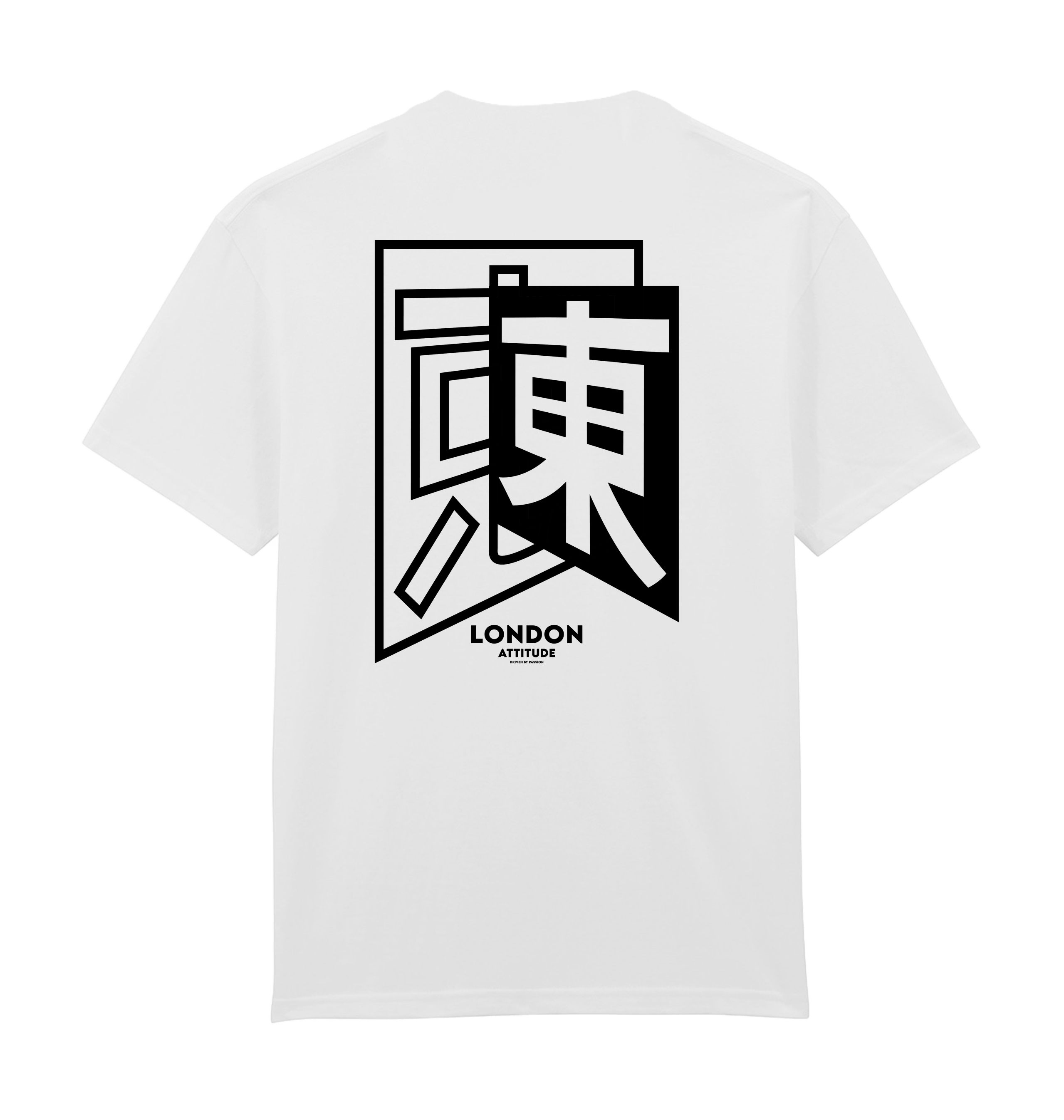 White Printed Premium T-Shirt Back