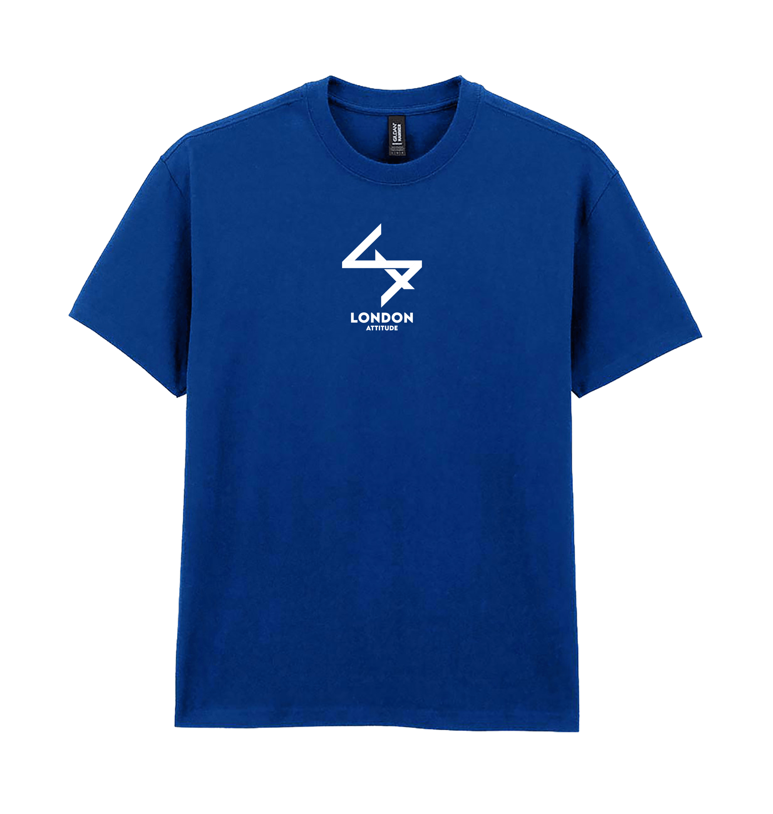 Deep Royal Printed Premium T-Shirt Front