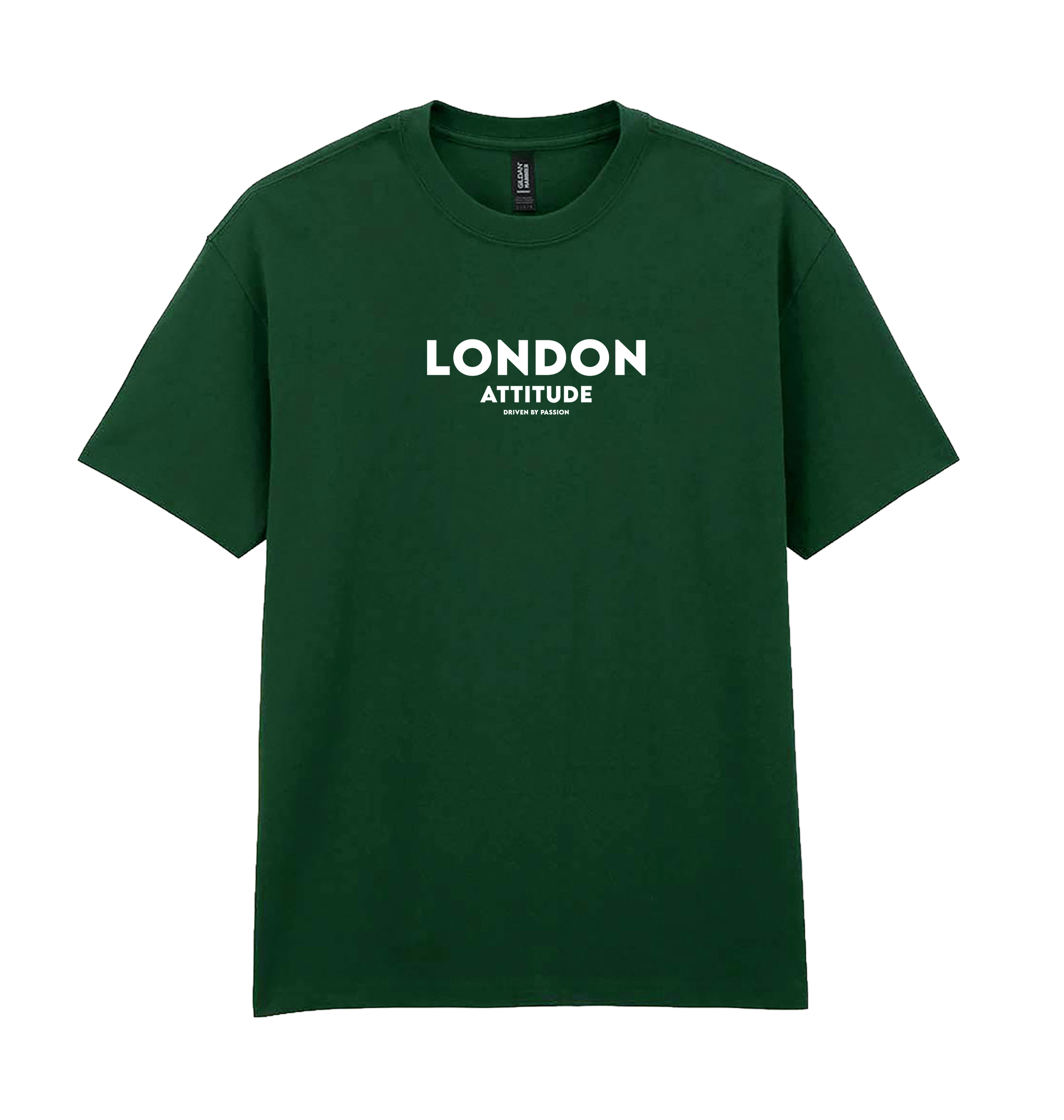 Forest Green Printed Premium T-Shirt Front