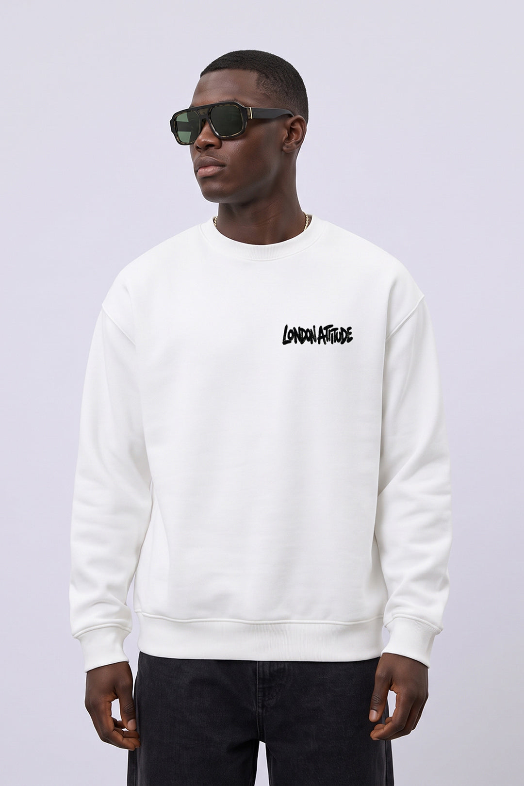 Relaxed Fit City Graffiti Graphic Sweatshirt