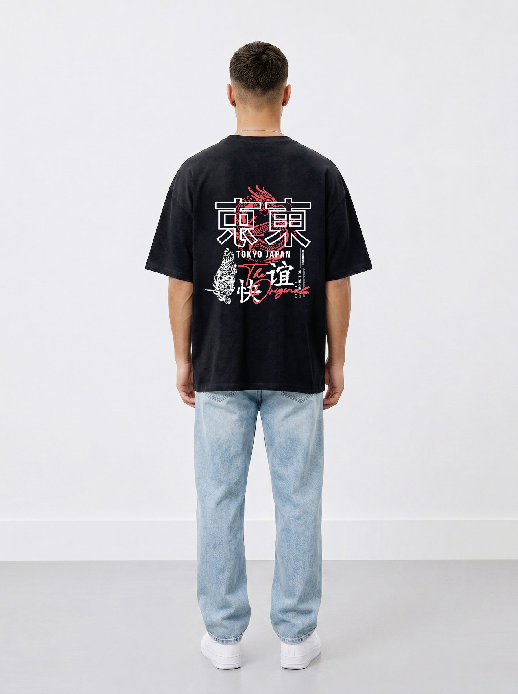 Tokyo Dragon Oversized Heavyweight Cotton T-Shirt