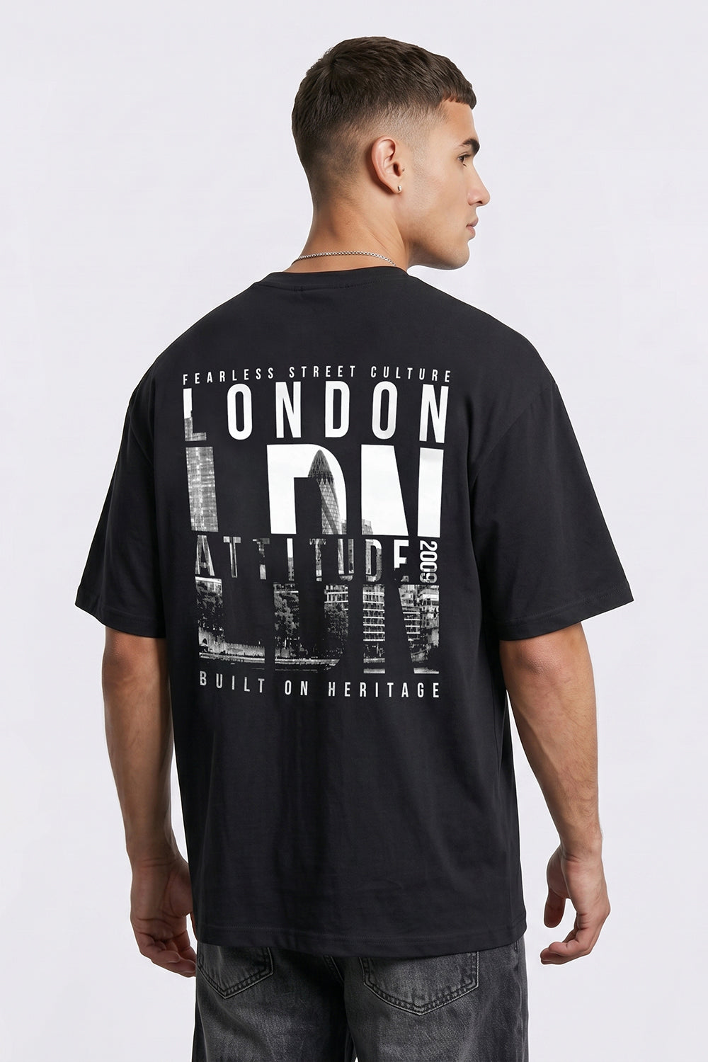 Fearless Street Culture Oversized Heavyweight Graphic T-Shirt