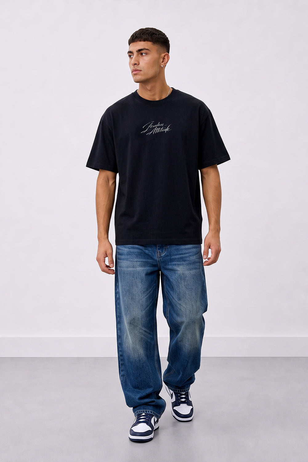 Black Oversized Seville Orange Printed T-Shirt