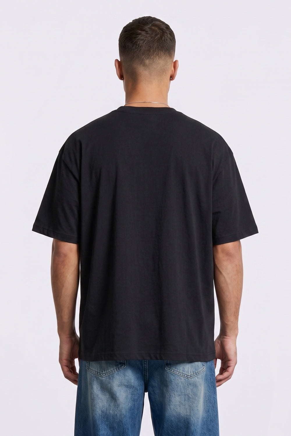 Worldwide Skull Biker Oversized Heavyweight Graphic T-Shirt