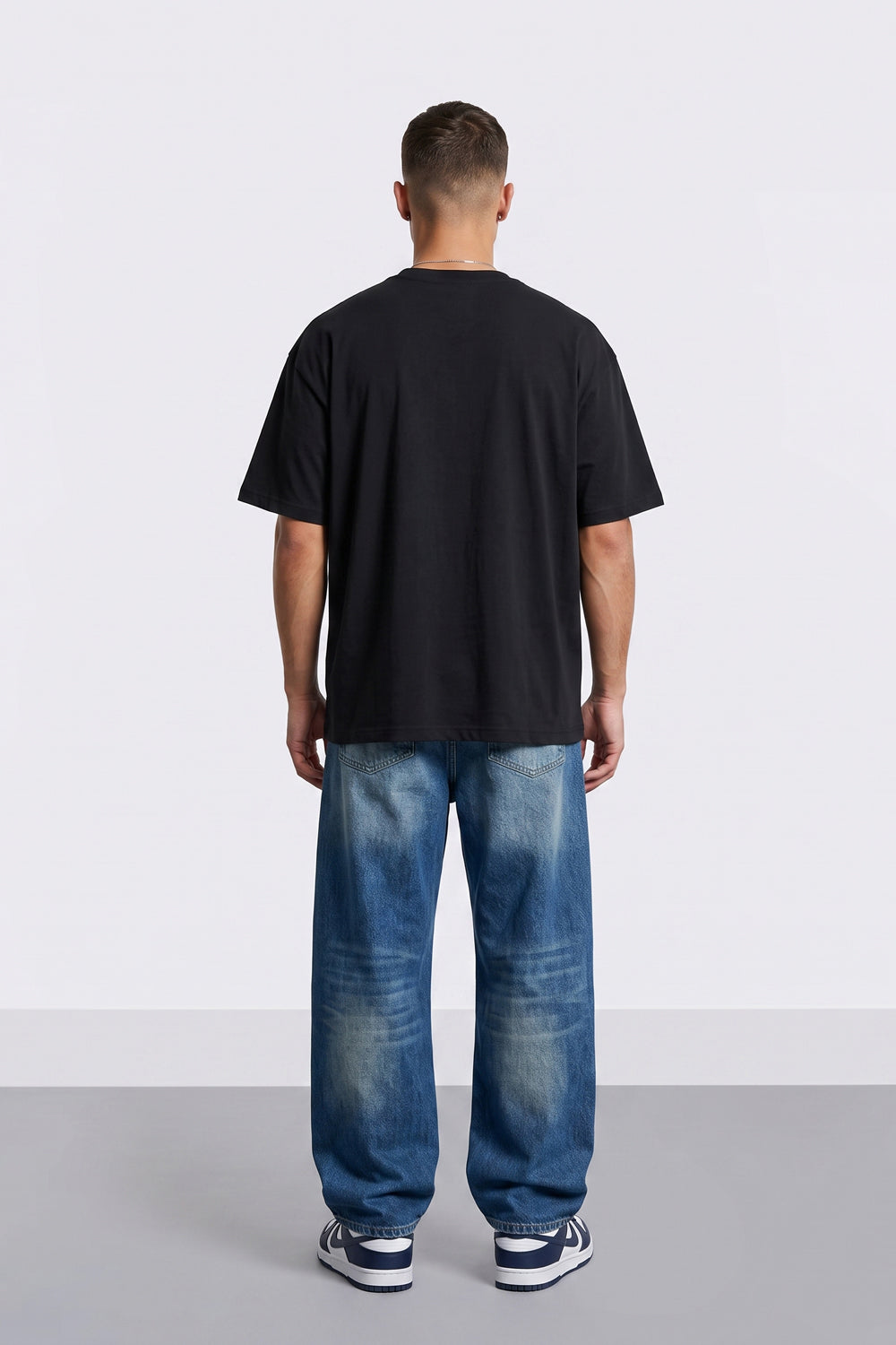 Worldwide Skull Biker Oversized Heavyweight Graphic T-Shirt