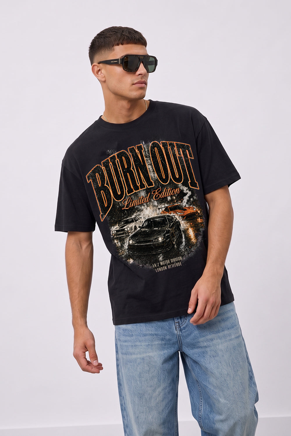 Burn Out Limited Edition Oversized Heavyweight Graphic T-Shirt