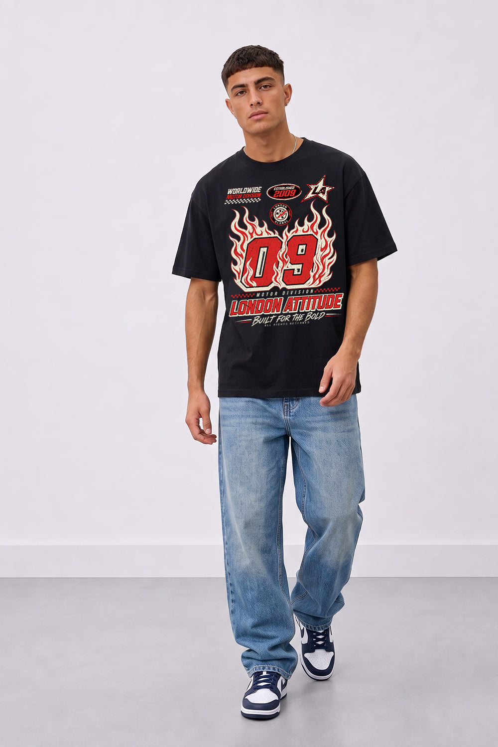 Racing Oversized Heavyweight Graphic T-Shirt