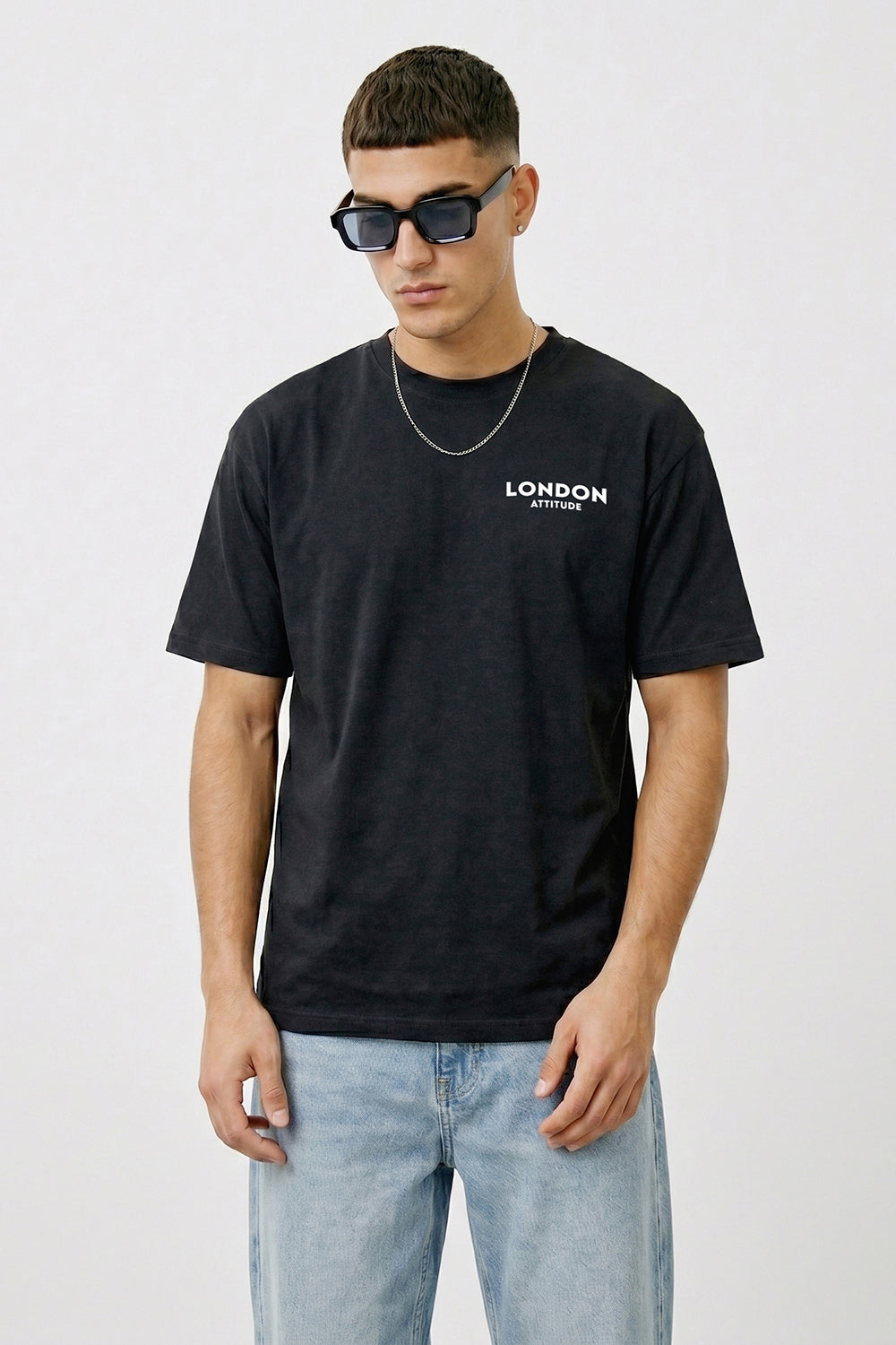 Tokyo Dragon Oversized Heavyweight Graphic T-Shirt in Black