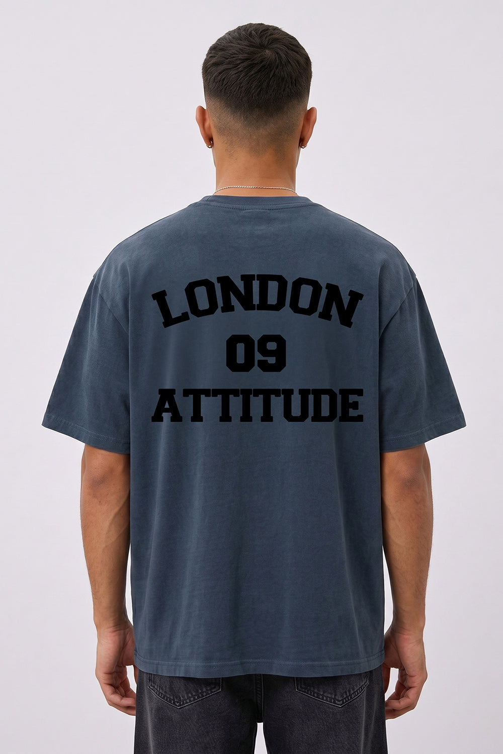Oversized Heavyweight T-Shirt with Varsity Back Print