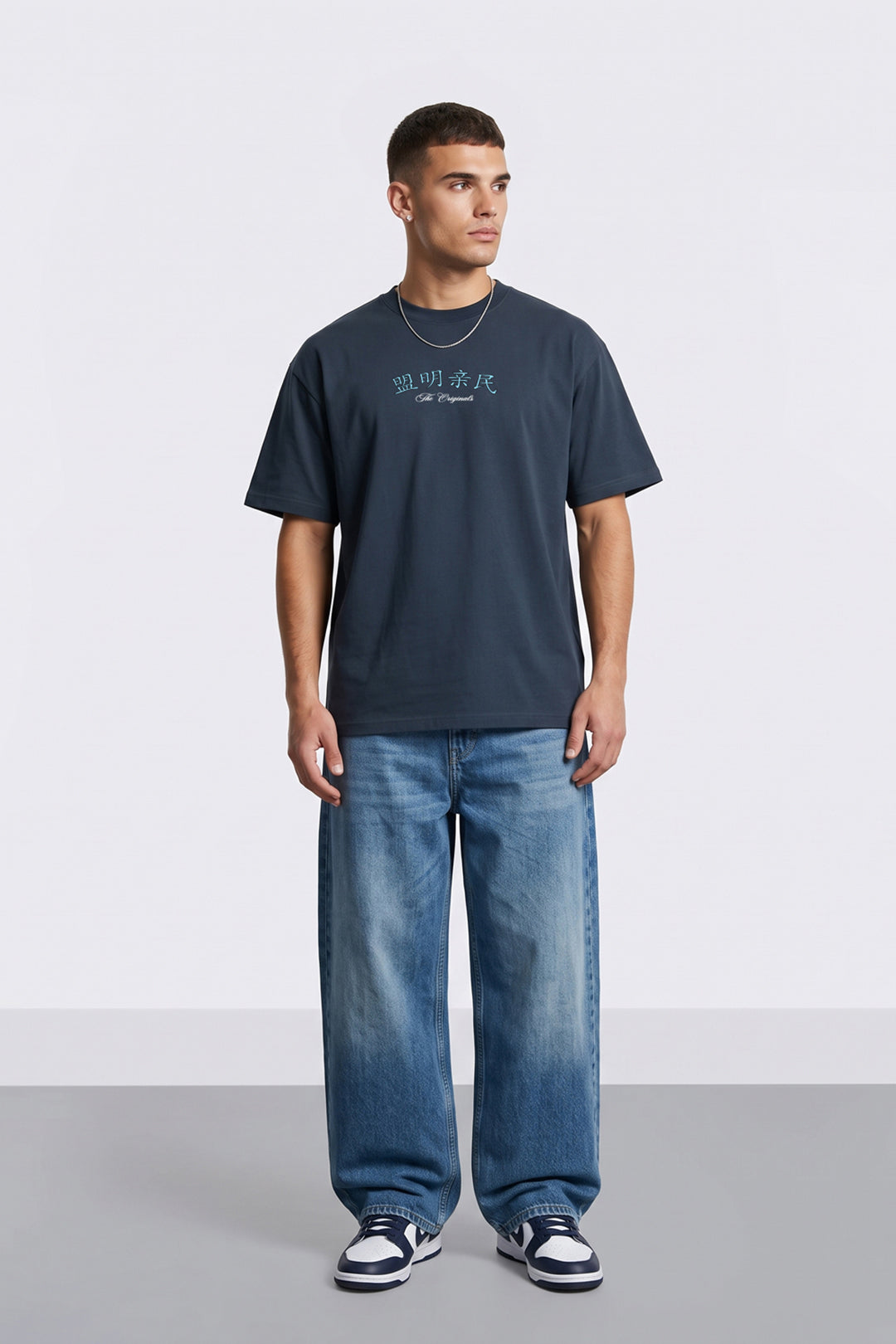 Oversized Japanese Dragon Graphic T-Shirt