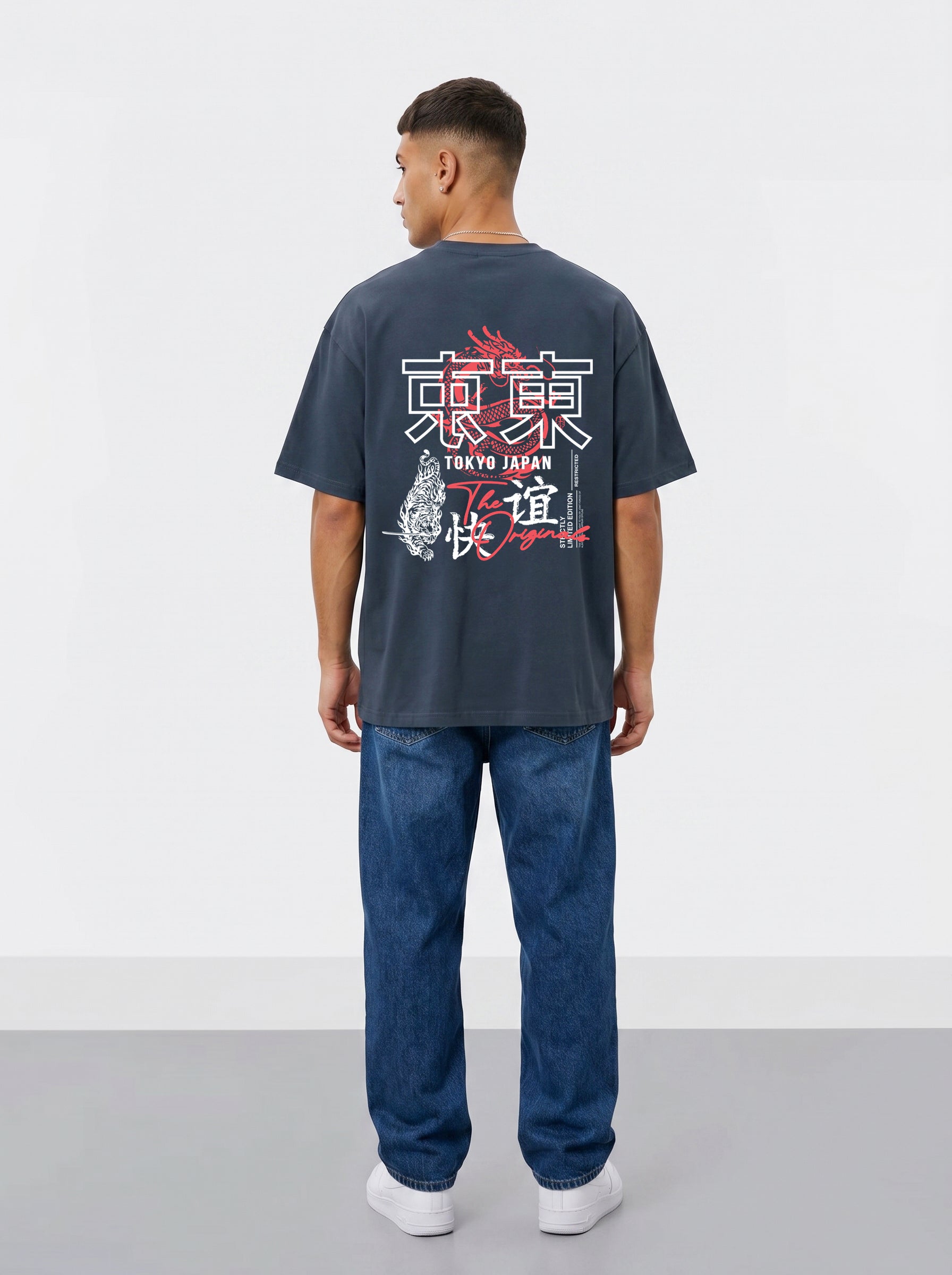 Tokyo Dragon Oversized Heavyweight Cotton T-Shirt