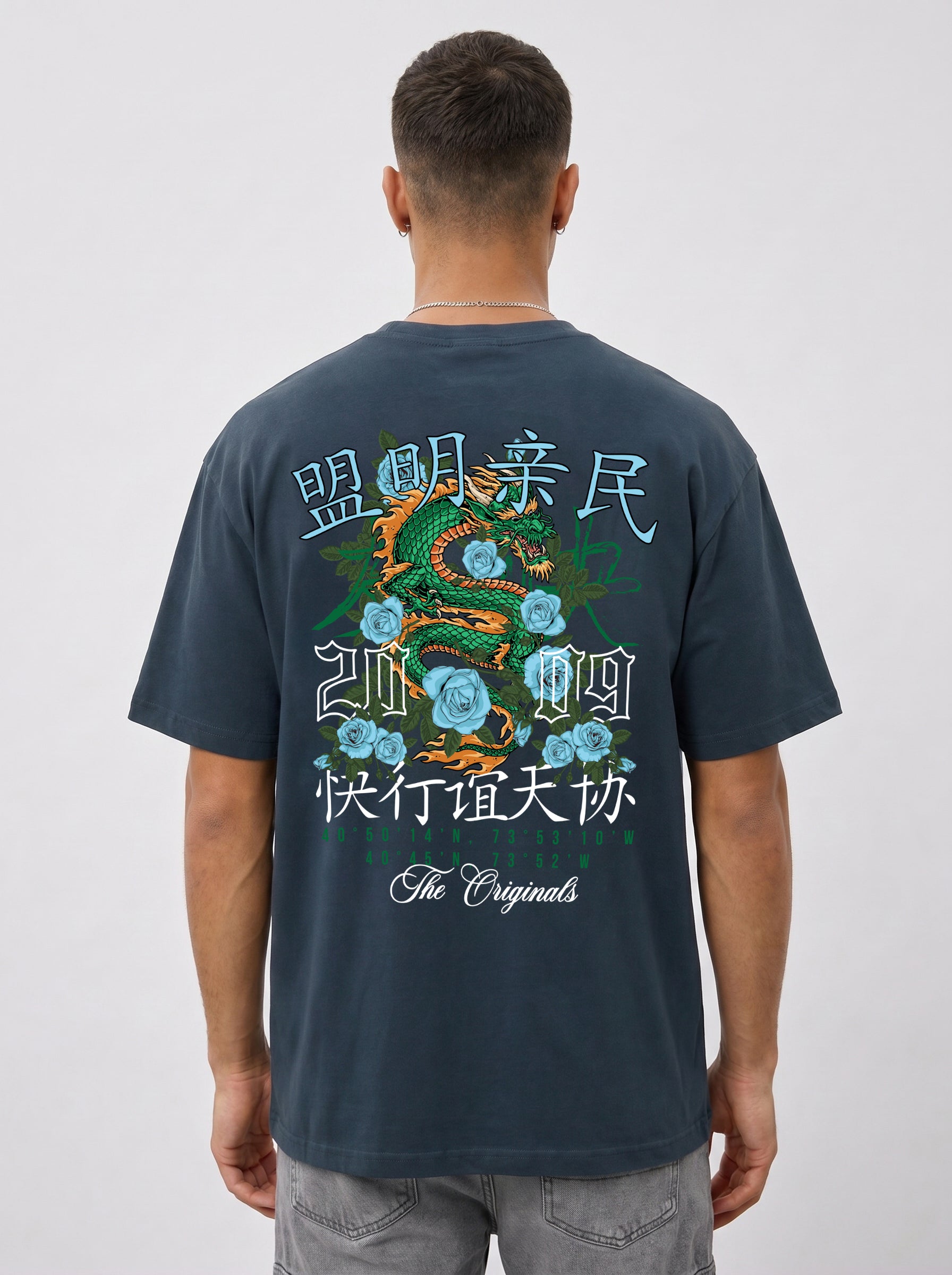 Original Creators Dragon Graphic Heavyweight Oversized T-Shirt