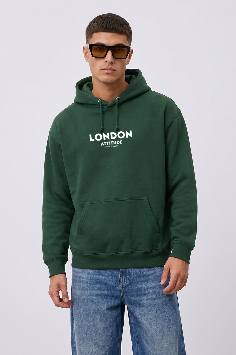 Relaxed Fit Dragon Graphic Hoodie