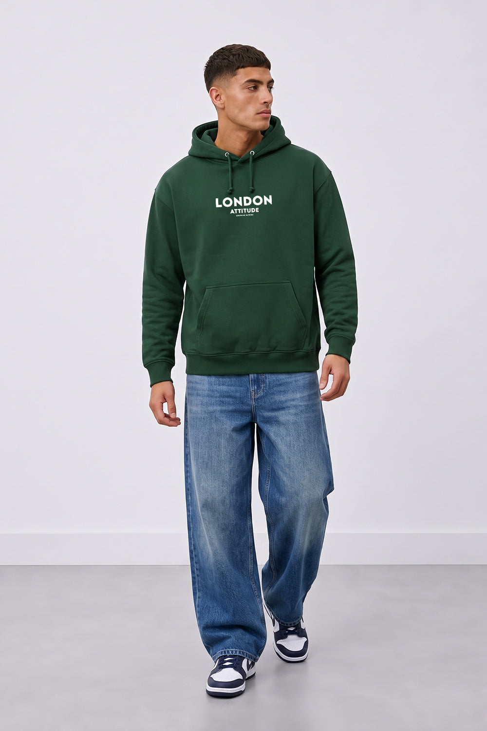 Relaxed Fit Dragon Graphic Hoodie