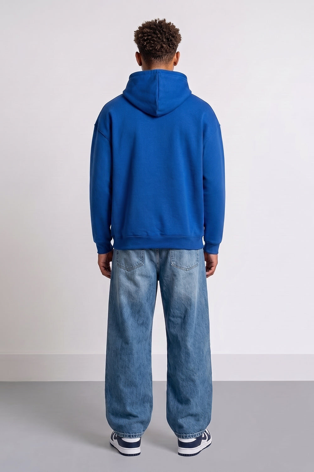 Relaxed Fit Collegiate Graphic Hoodie in White