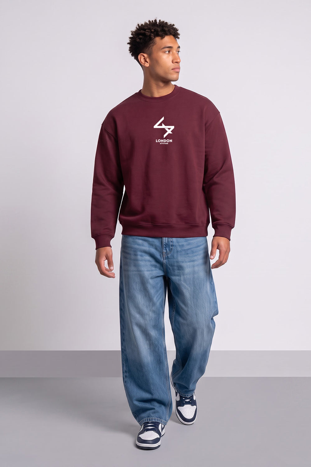 Relaxed Fit Japanese Inspired Graphic Sweatshirt