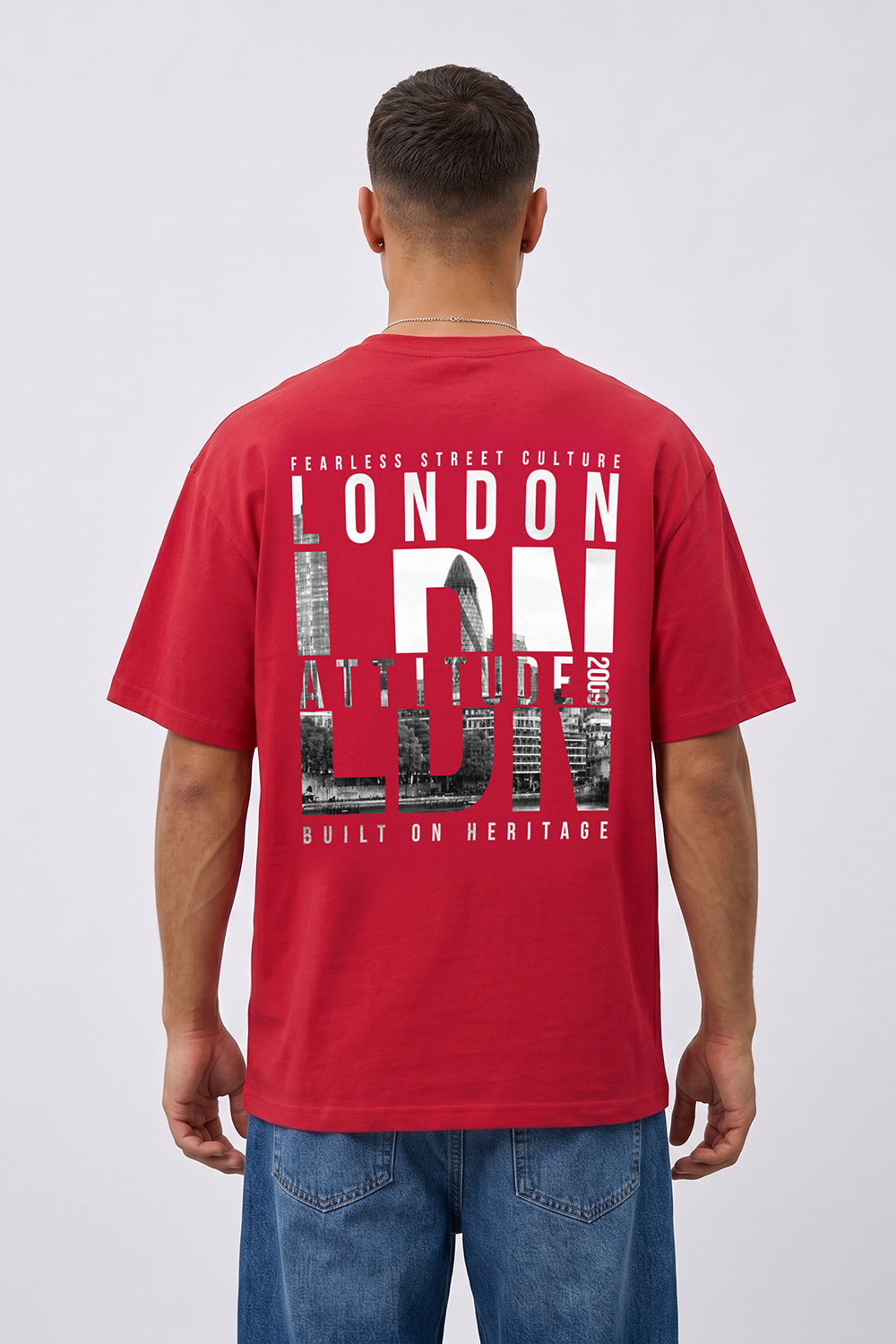 Fearless Street Culture Oversized Heavyweight Graphic T-Shirt