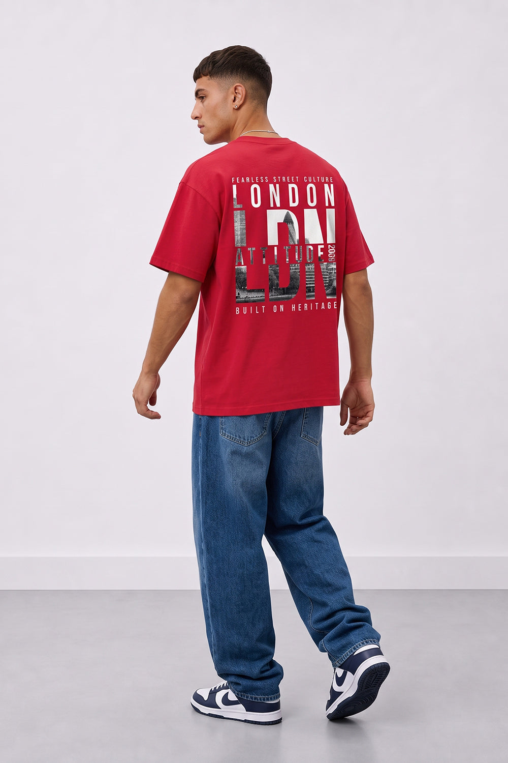 Fearless Street Culture Oversized Heavyweight Graphic T-Shirt
