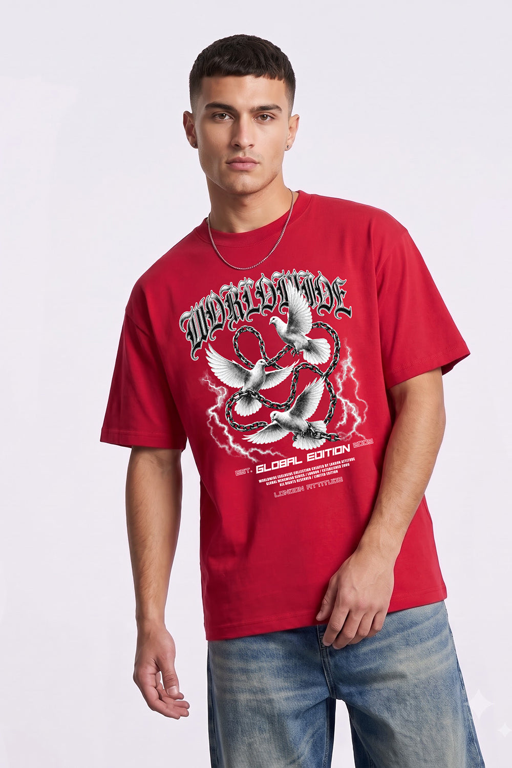 Worldwide Global Edition Oversized Heavyweight Graphic T-Shirt