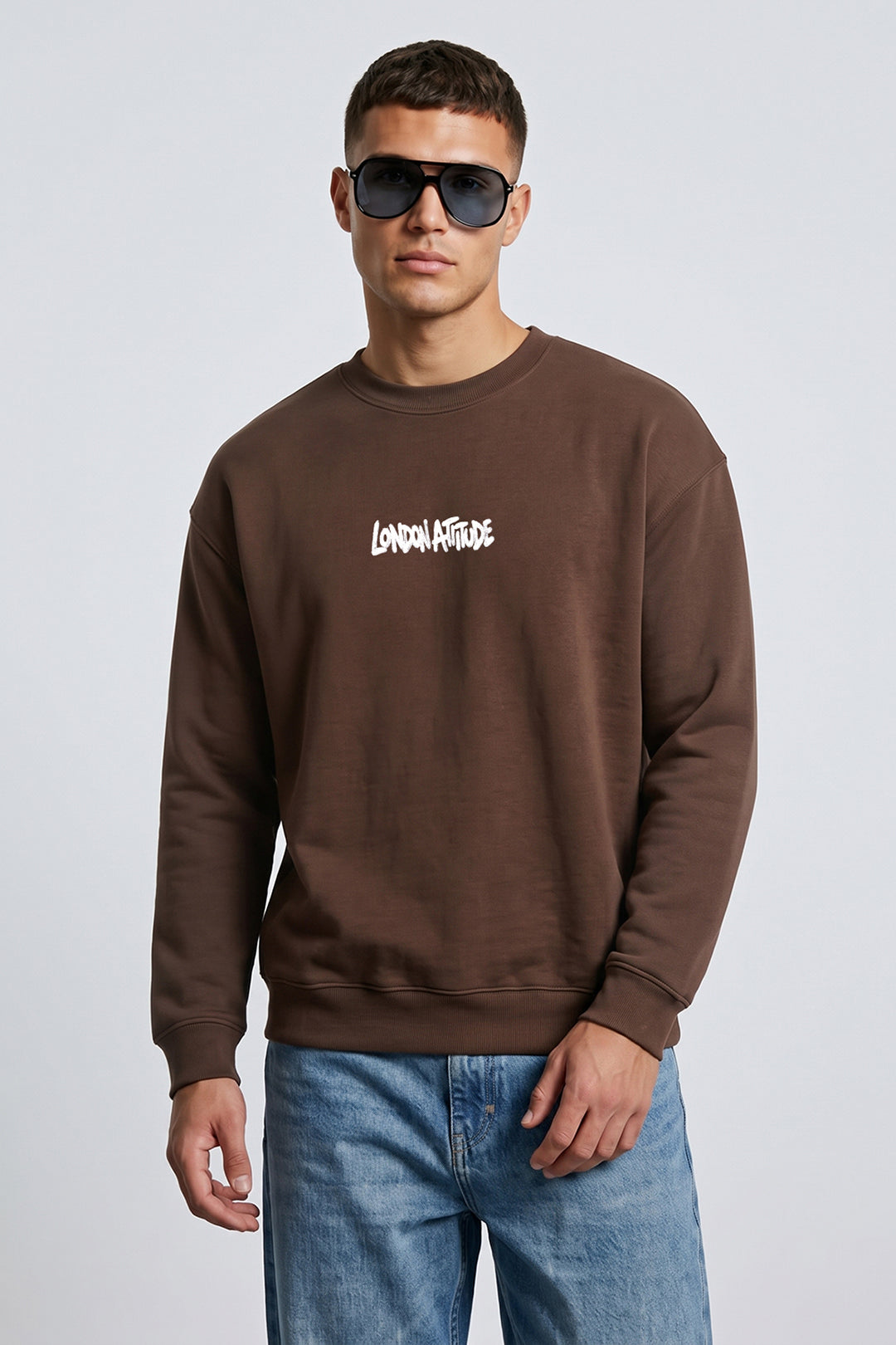 Relaxed Fit Heavyweight City Graffiti Sweatshirt