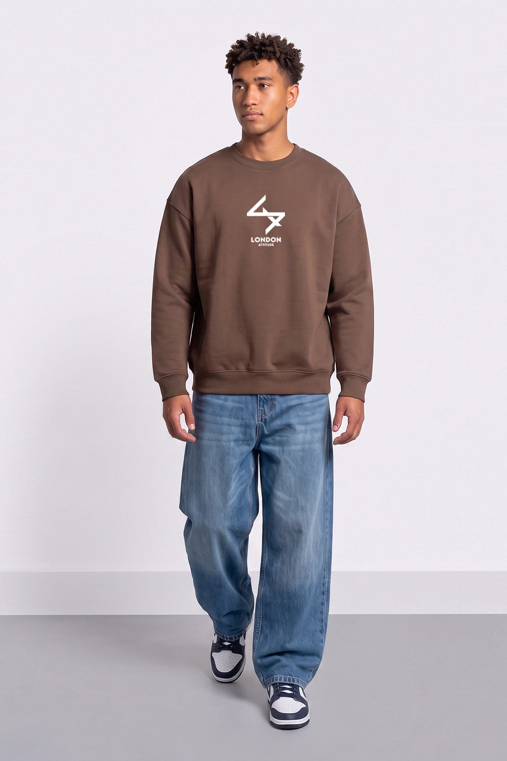 Relaxed Fit Japanese Inspired Graphic Sweatshirt