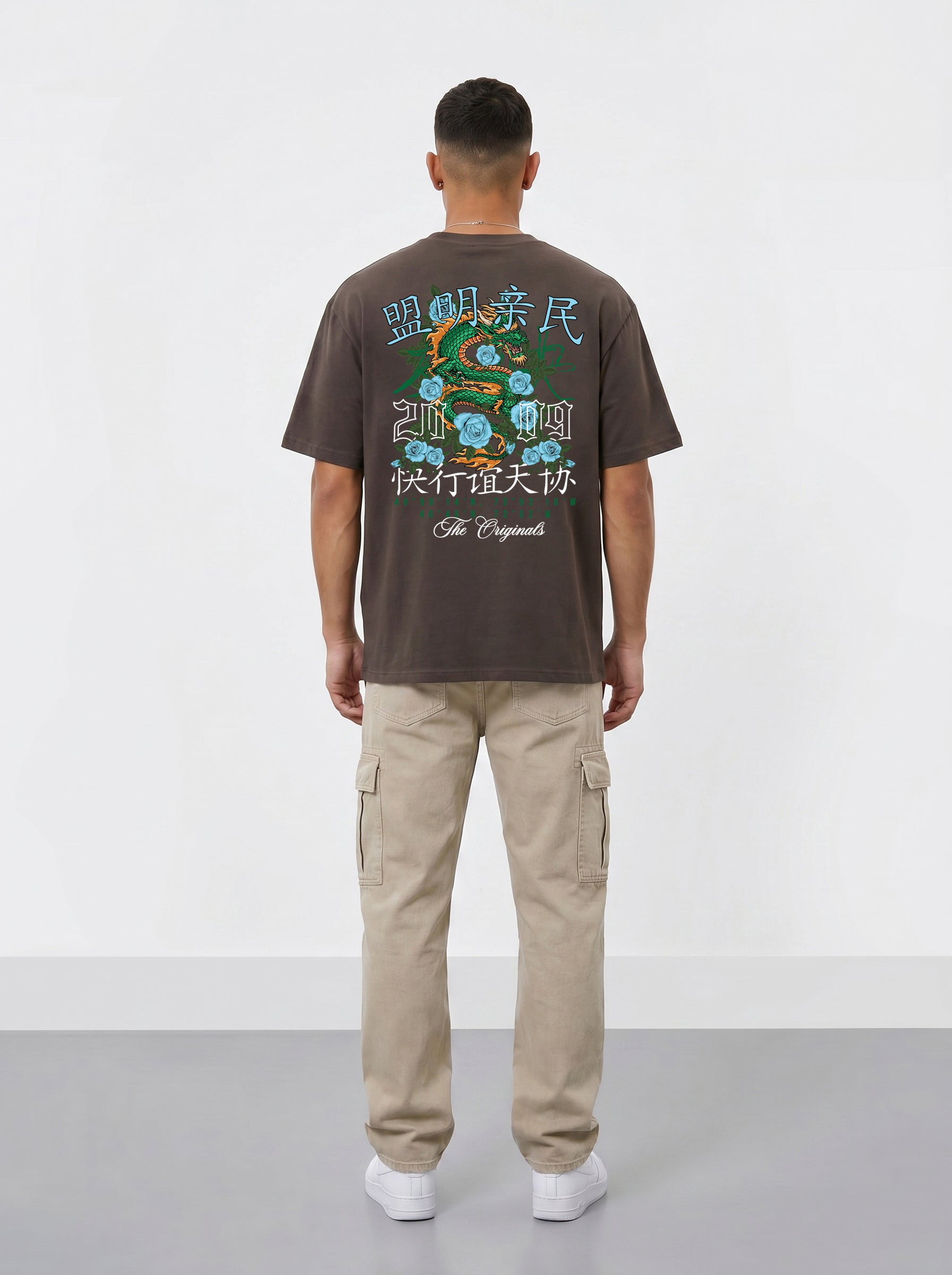 Original Creators Dragon Graphic Heavyweight Oversized T-Shirt