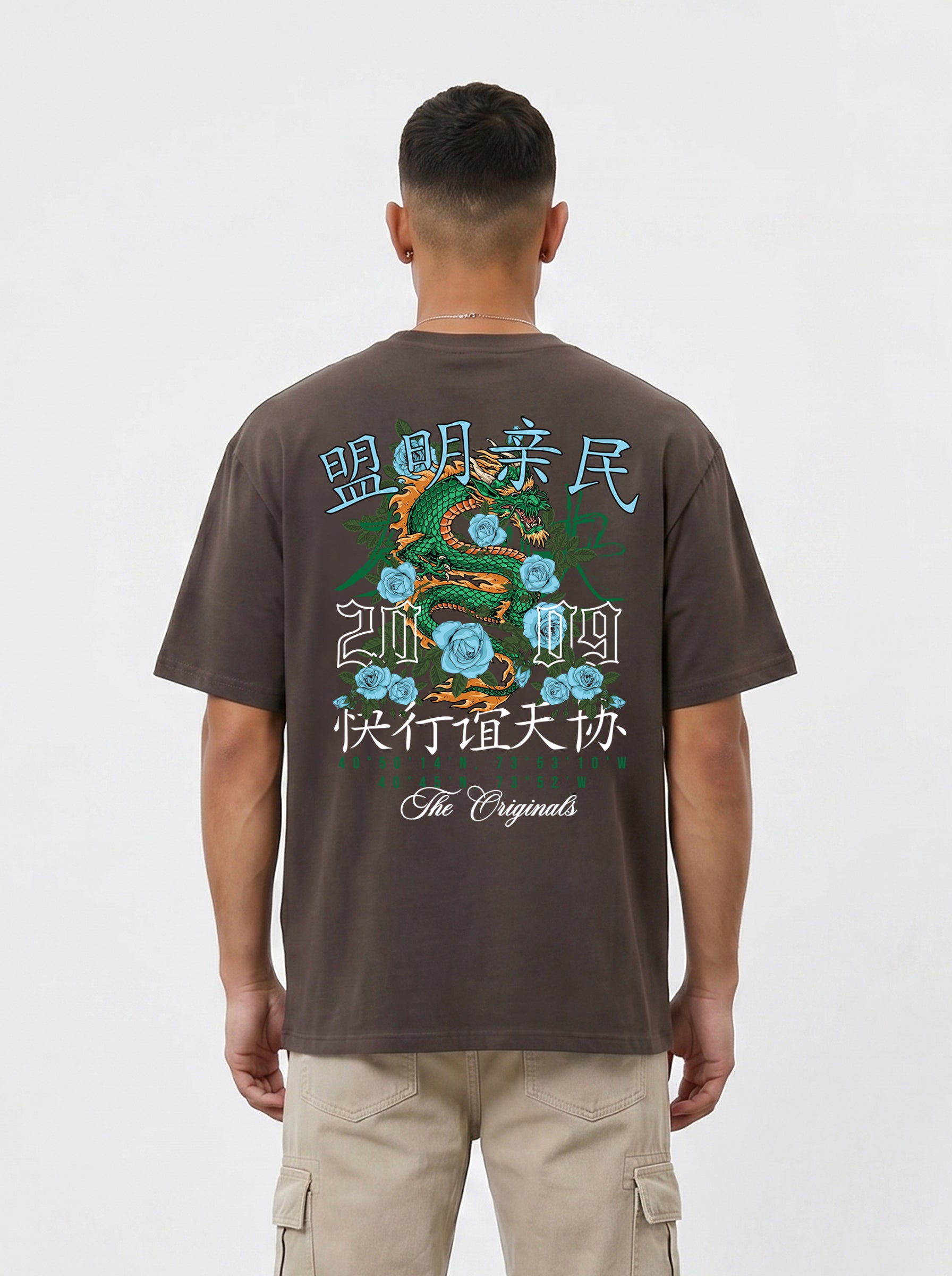 Original Creators Dragon Graphic Heavyweight Oversized T-Shirt
